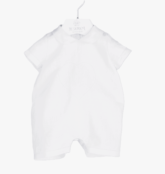 JESURUM TOMMASO Baby Romper - Soft Cotton Bodysuit for 3-12 Months - Cute Outfit for Newborns & Infants - Perfect for Playdates, Family Photos & Everyday Wear