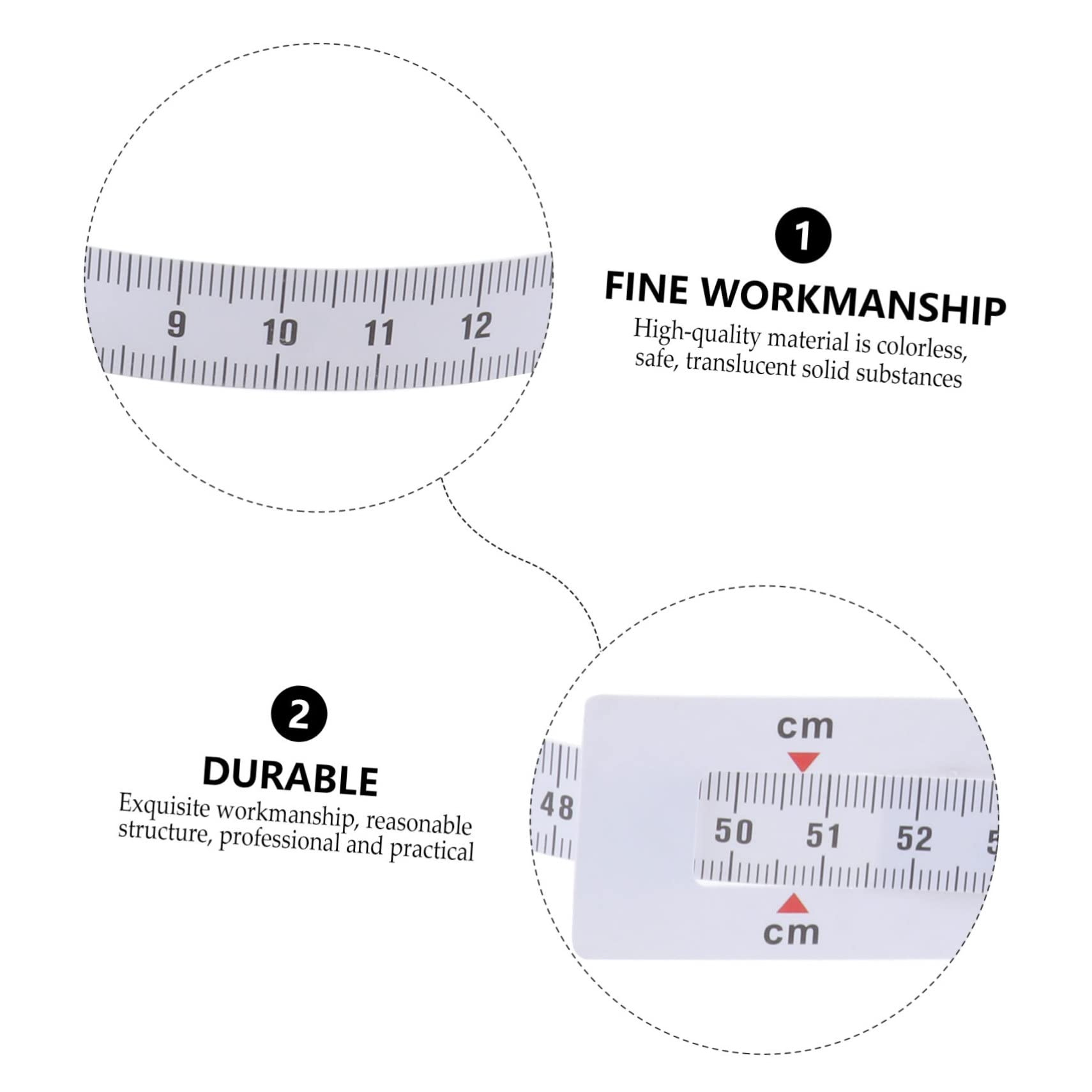 COHEALI 18-Piece Double Sided Tape Measure for Head Circumference & Length Measurement - Baby Growth Tracking Ruler for Toddlers & Infants - Perfect for Pediatric Checkups, Newborn Photos, and DIY Craft Projects