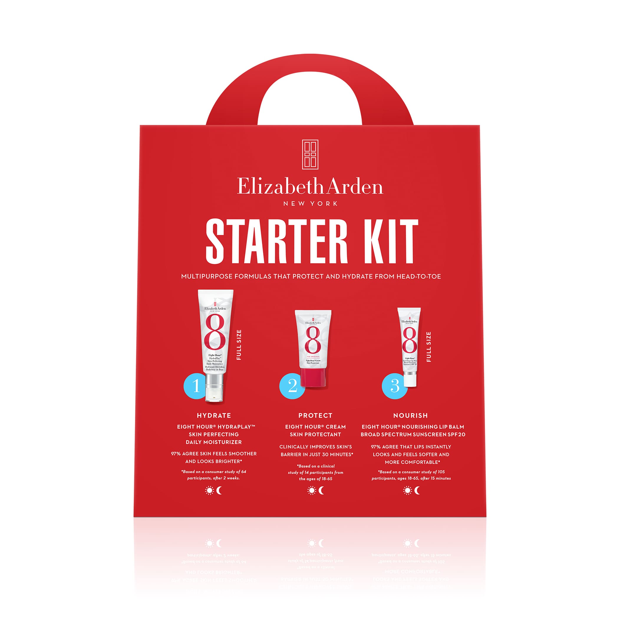 Eight Hour® Starter Kit 3-Piece Gift Set - Skin Care Essentials for Dry Hands & Cuticles - Perfect for Travel, Gifts & Daily Moisturizing