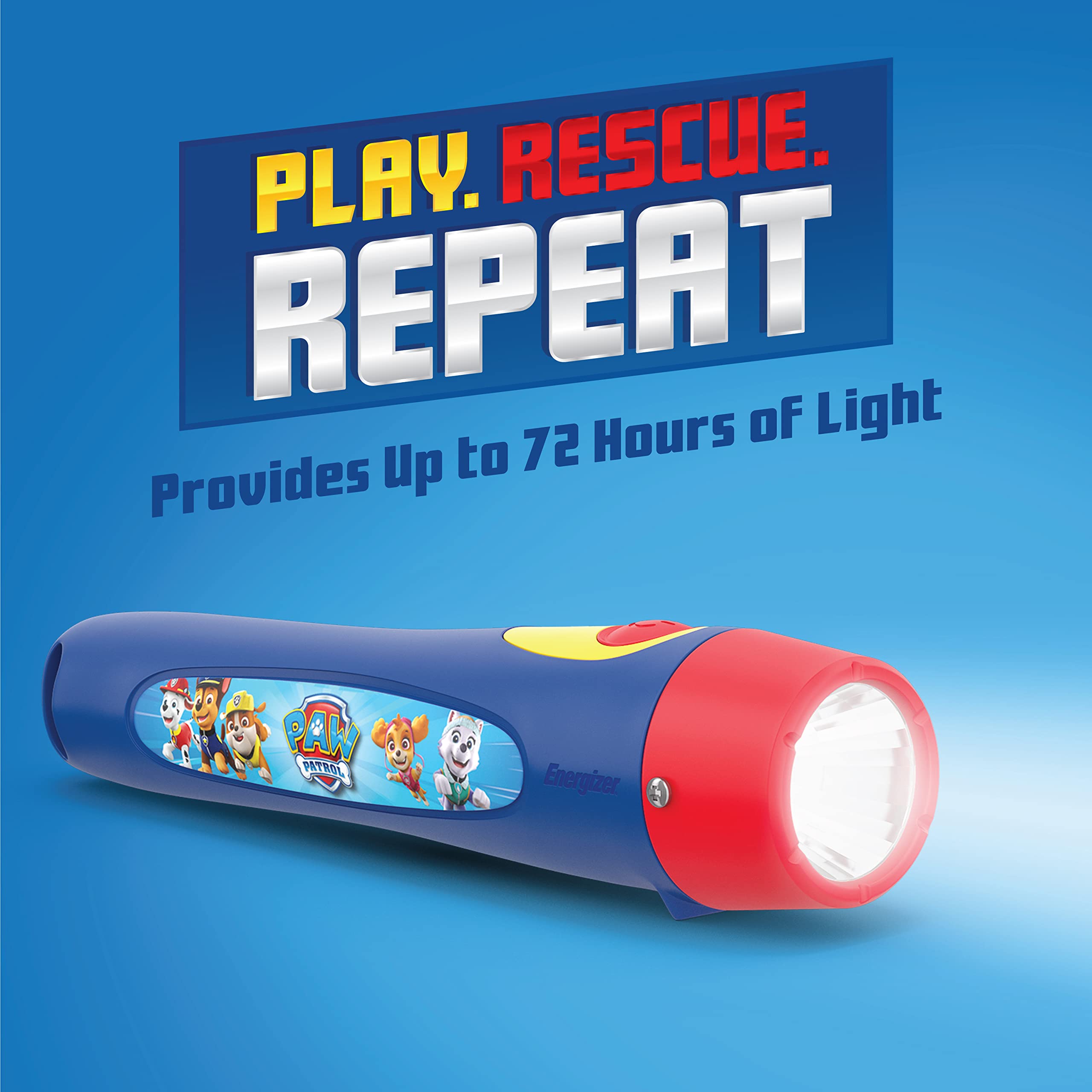 Energizer PAW Patrol LED Flashlights for Kids - 2 Pack with Batteries Included, Lightweight & Durable Toy Flashlights for Boys and Girls - Perfect for Camping, Outdoor Adventures & Emergency Kits