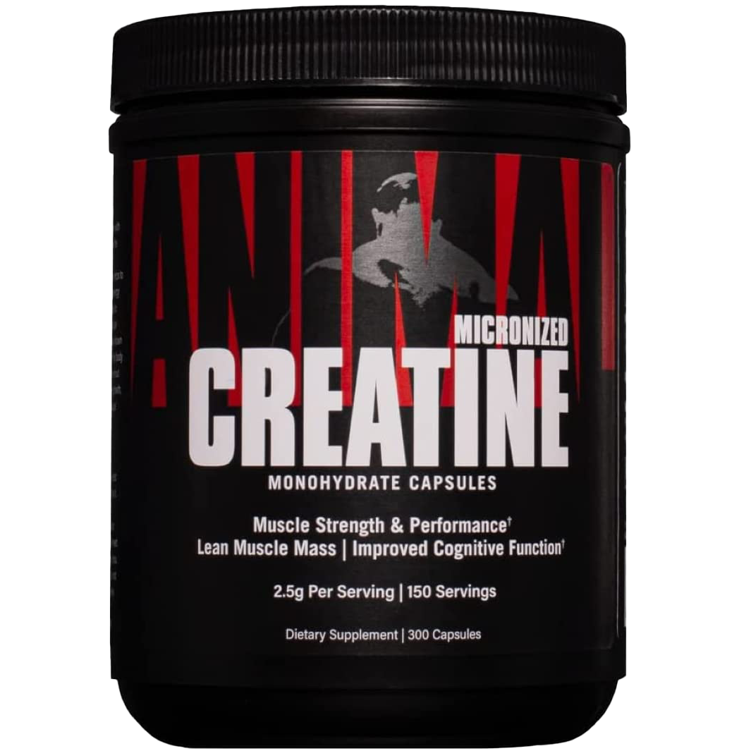 Premium Animal Creatine Capsules 300 Count - Muscle Building & Recovery Supplement for Athletes & Bodybuilders | Pre-Workout & Post-Training Support