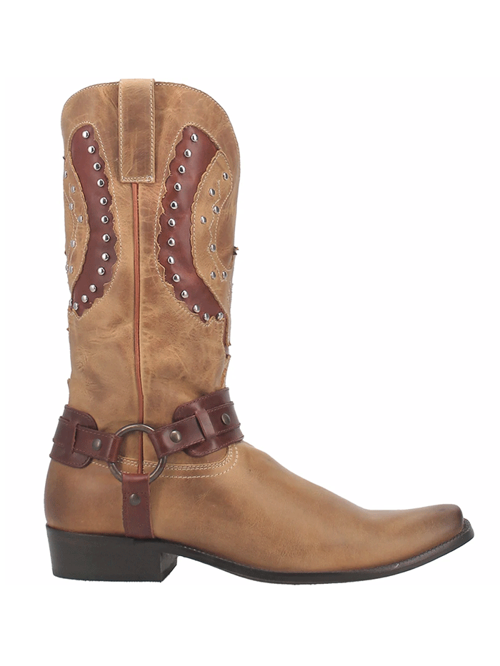 Dingo DI851 Men's War Eagle Leather Boots - Natural Tan Cowhide - Comfortable & Durable for Outdoor Work, Hiking & Casual Wear