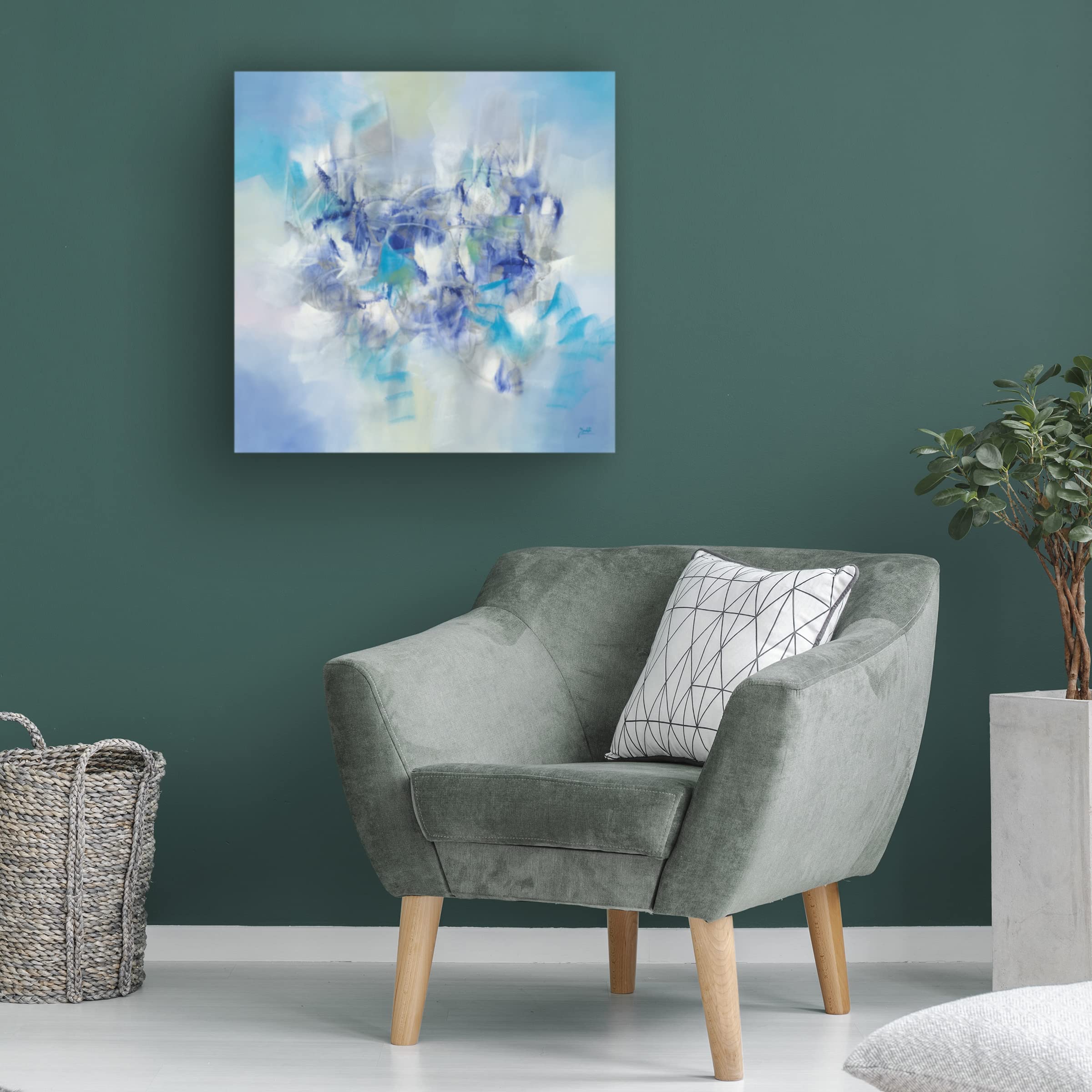 Trademark Fine Art 'Frozen In Time' Canvas Wall Art by Zavaleta - Stunning Landscape Painting for Living Room, Bedroom & Office Decor