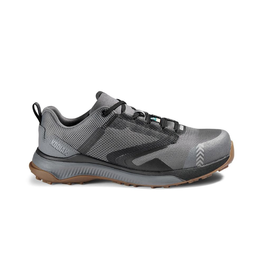 Kodiak Quicktrail Men's Composite Toe Work Safety Athletic Shoes - Lightweight & Slip-Resistant for Construction, Hiking & Outdoor Work (Grey, KD0A4TGYGYX)