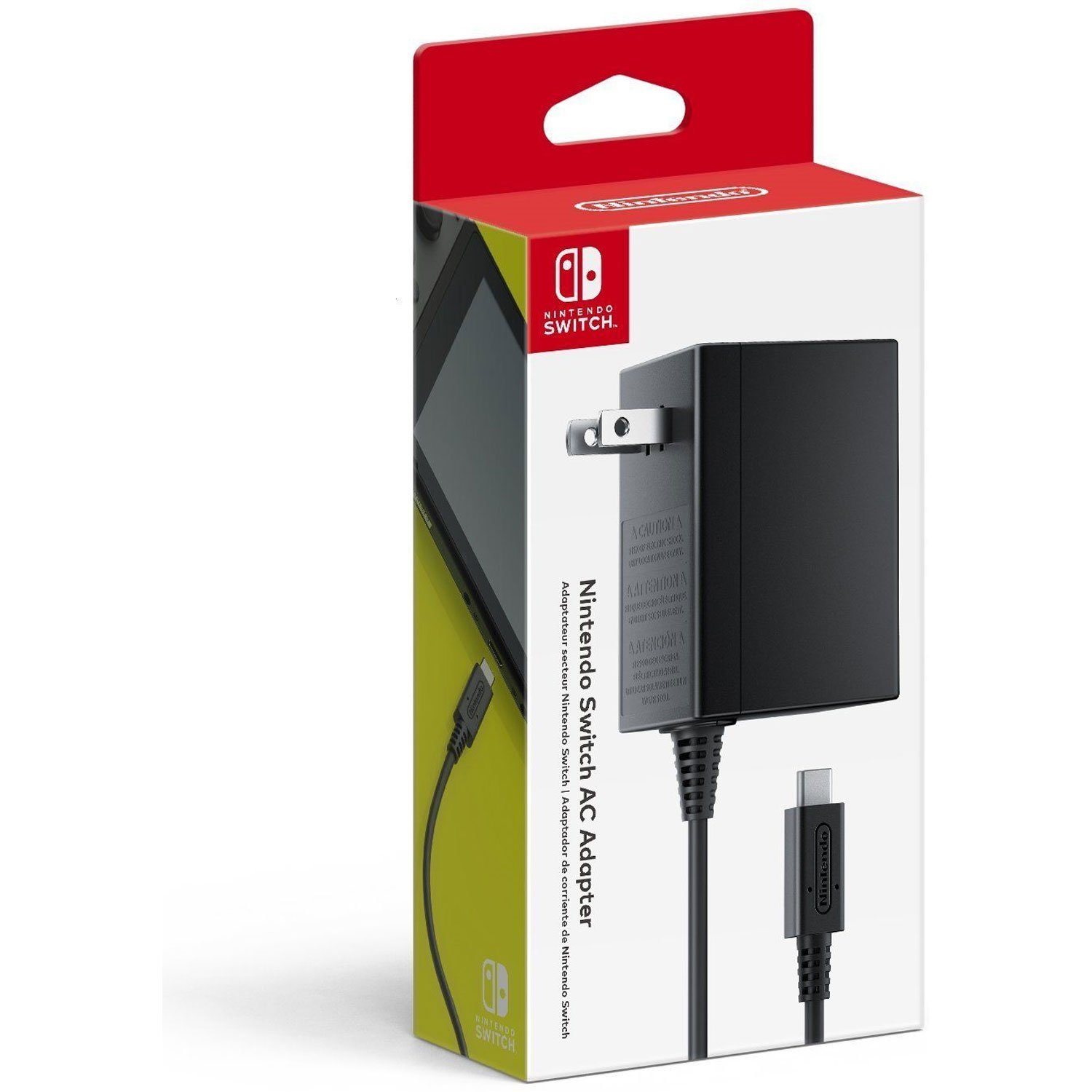 Original Nintendo Switch AC Adapter - Official Power Cord Charger for Nintendo Switch/OLED/Lite - Fast Charging & Overheat Protection - Perfect for Gaming at Home or Travel