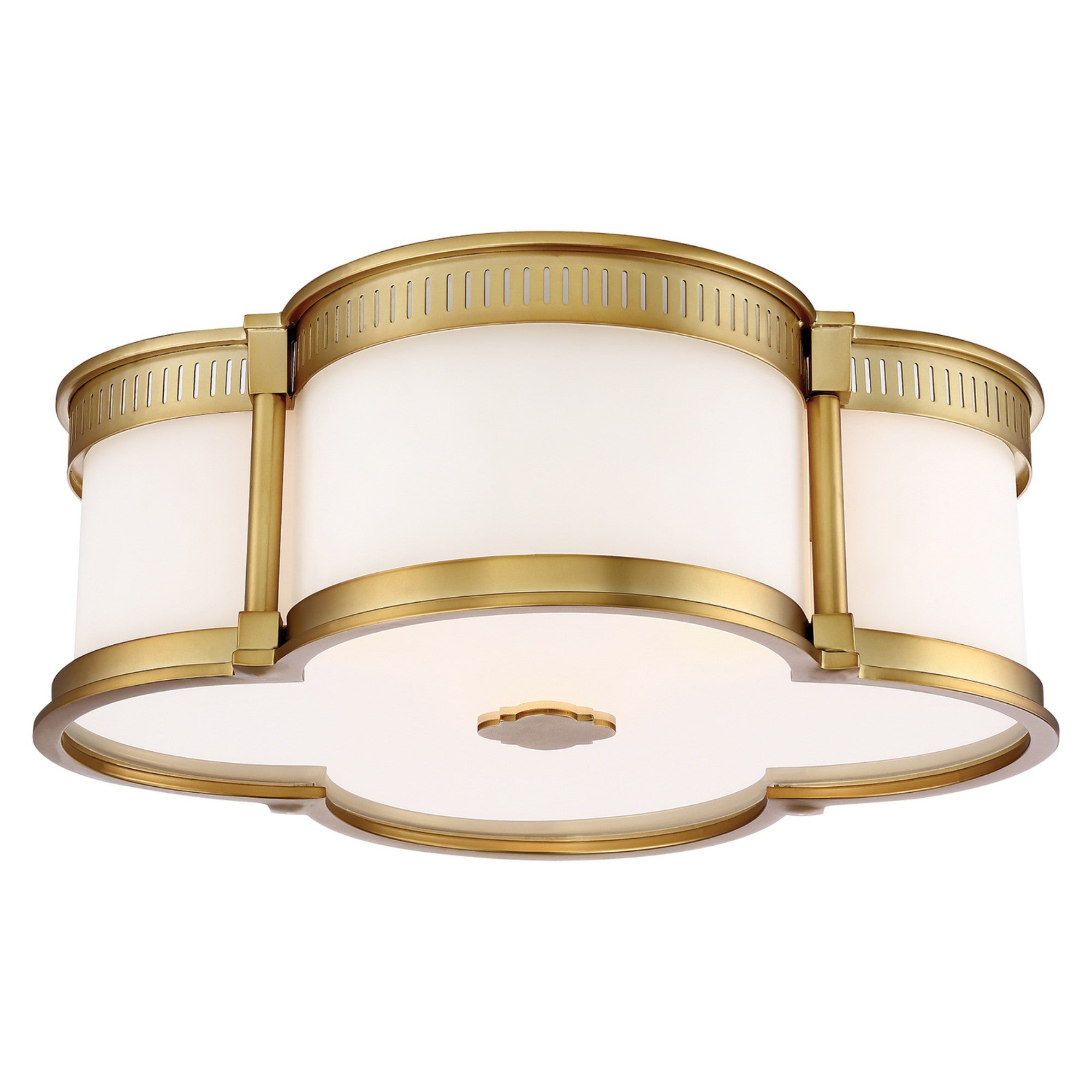 16 Inch LED Flush Mount Ceiling Light Fixture 3000K Warm White Gold Finish - Perfect for Bedroom, Kitchen, Bathroom and Hallway Lighting