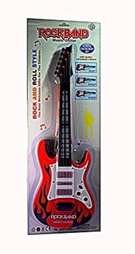 Aarav Toys Electric Guitar for Kids - Battery Operated Rock Band Toy with Music & LED Lights - Perfect for Pretend Play, Birthday Gifts & Musical Learning