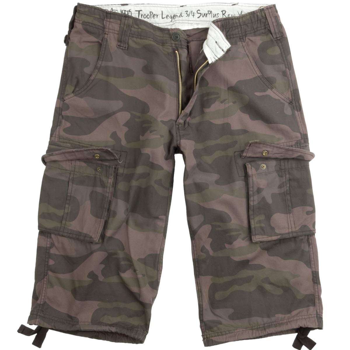 Surplus Trooper Legend 3/4 Cargo Shorts for Men - Military Style Tactical Pants with Multiple Pockets | Perfect for Outdoor Adventures, Hiking, Camping & Tactical Training