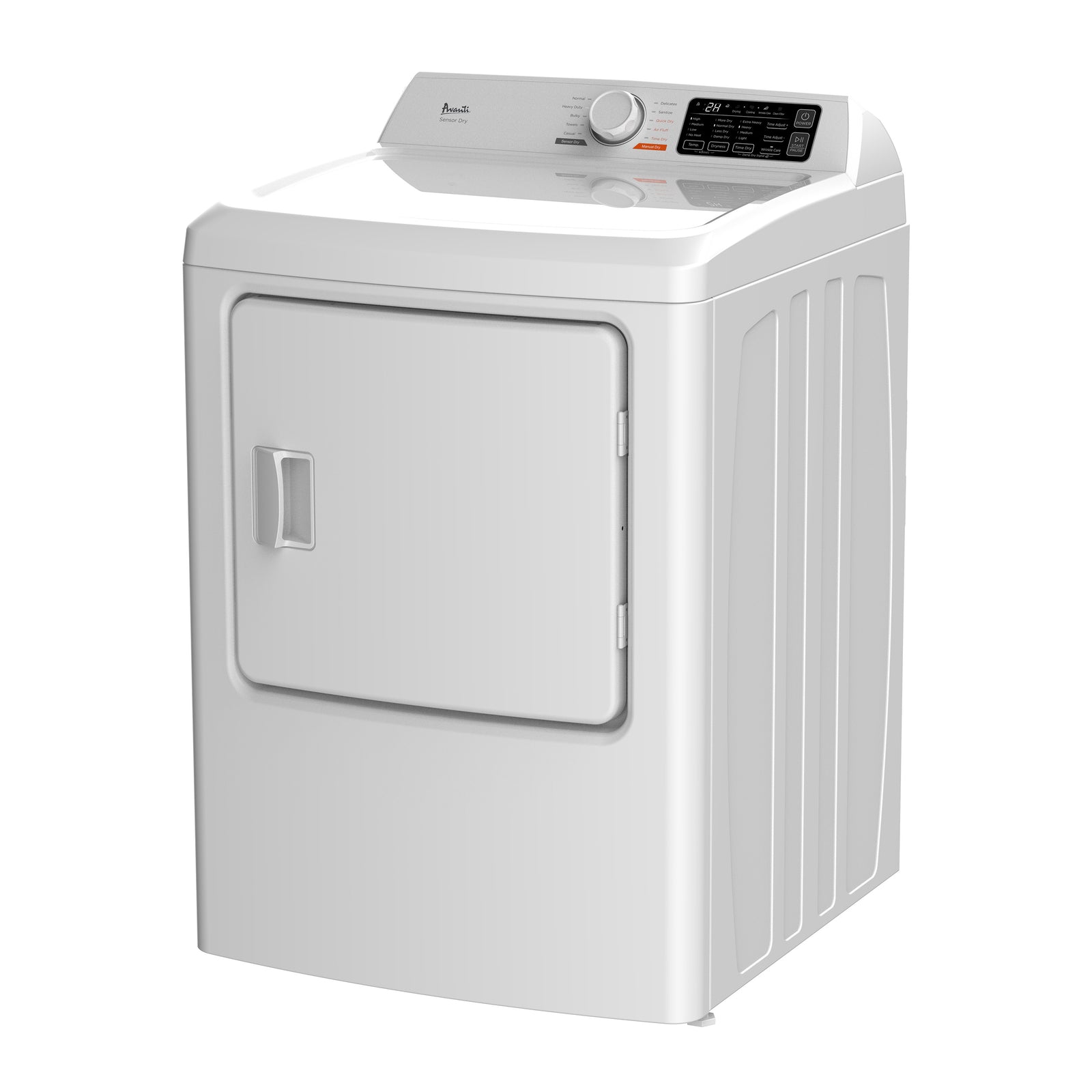 Avanti SGD67D0WG 6.7 Cu. Ft. Front Load Natural Gas Dryer - Energy Efficient Laundry Appliance for Home & Commercial Use | Perfect for Apartments, Laundromats & Large Families
