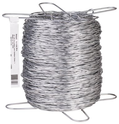 320' Barbless Wire for Fencing - Heavy Duty Galvanized Steel Wire for Farm, Ranch, and Garden Use - Ideal for Livestock Enclosures, Vineyard Trellising, and DIY Projects