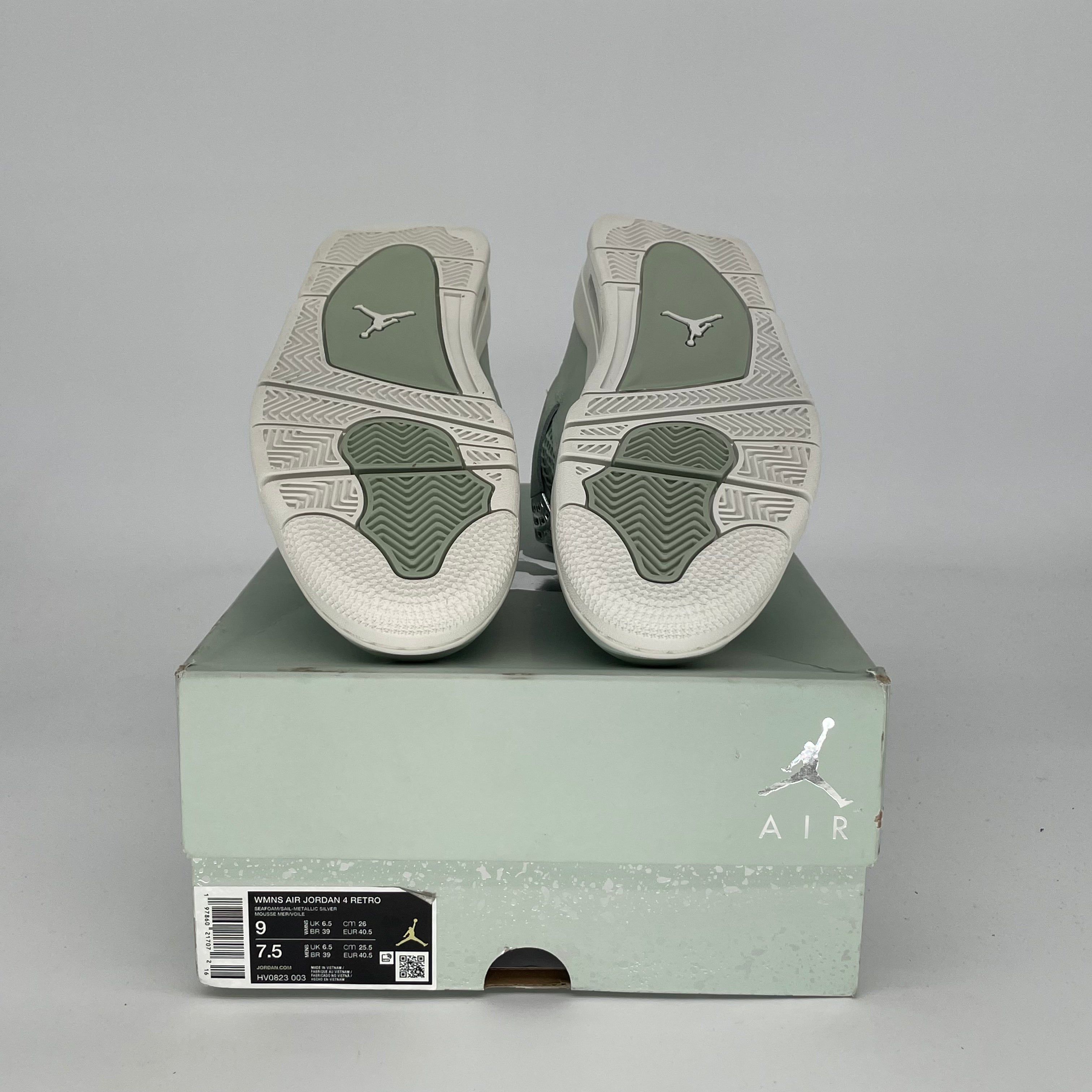 AIR JORDAN 4 SEAFOAM SAIL Women's Sneakers - Size 7.5/9W (HV0823-003) | Retro Basketball Shoes for Women, Casual Streetwear & Gym Fashion