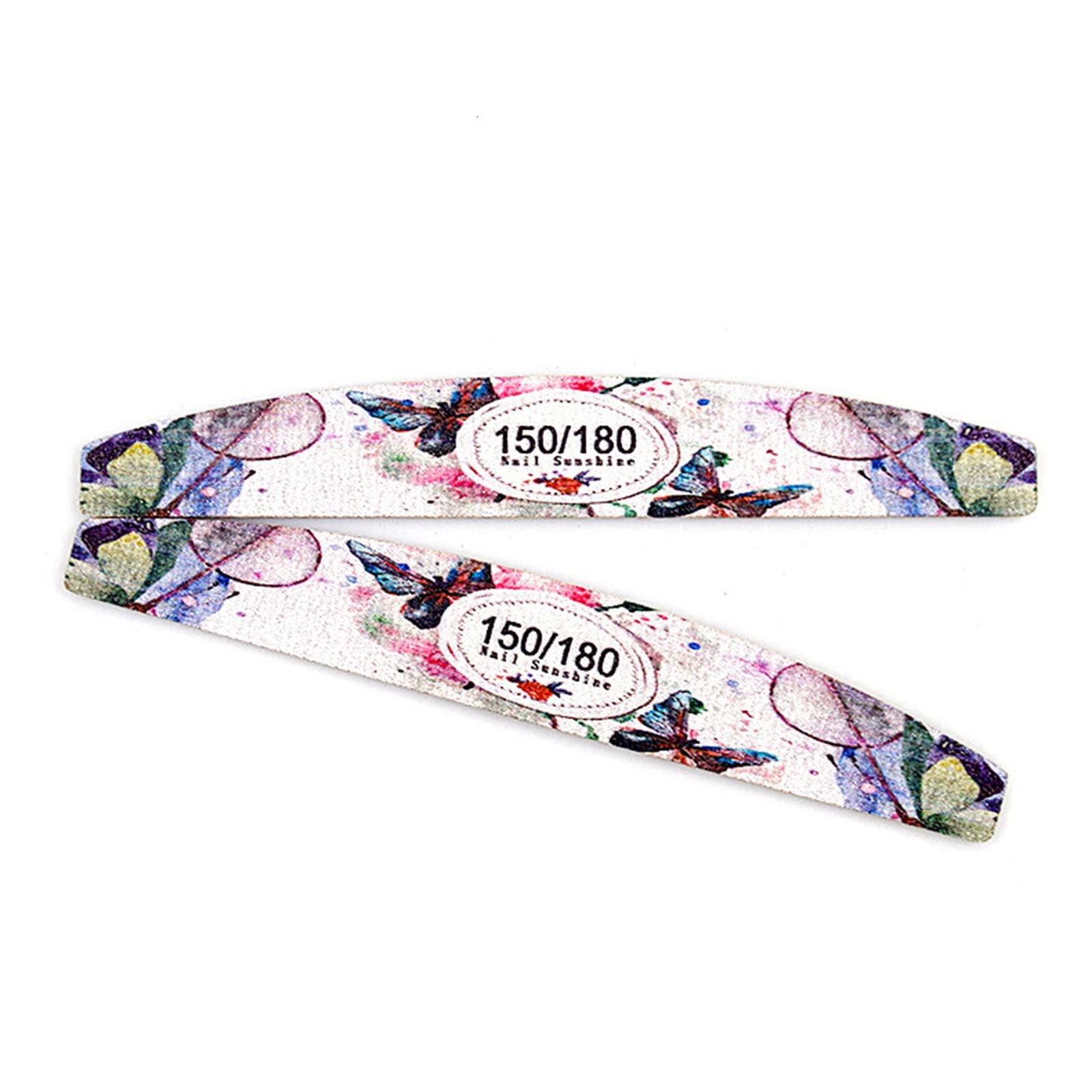 Professional Nail File and Buffer Set - 100PCS Natural Nail Care Kit with Beautiful Printed Design for Manicure, Pedicure & Salon Use - Perfect for Home, Travel and Professional Nail Art Accessories