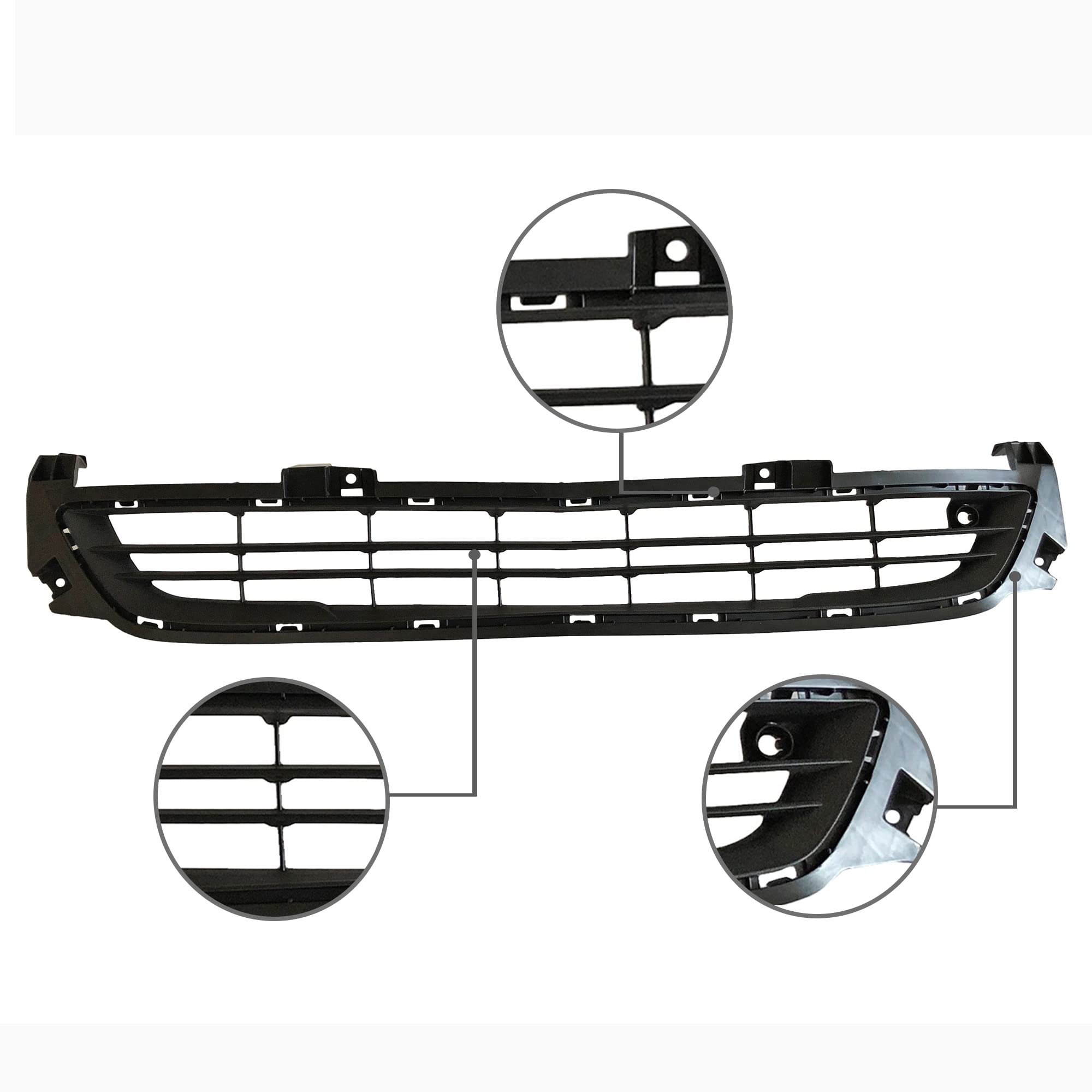PartsFlow Lower Bumper Grille Compatible with 2014-2016 Chevy Malibu & Malibu Limited - Matte Black Replacement Bumper Grill for Enhanced Style & Protection | Perfect for Car Upgrades, Auto Body Repairs, and Custom Modifications