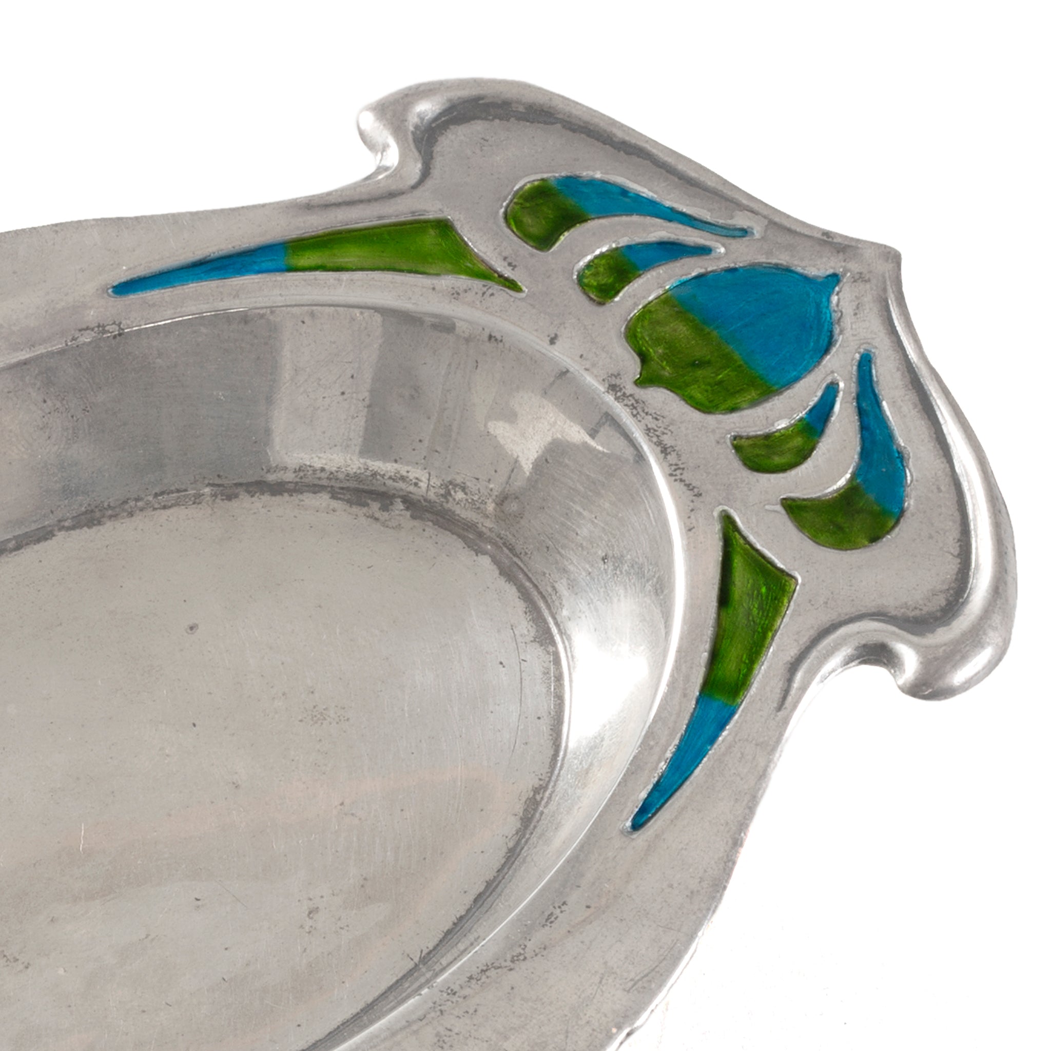 William Hutton & Sons Ltd. Antique Silver & Enamel Serving Dish - Perfect for Elegant Dining, Tea Parties & Collectible Display