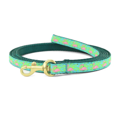 Premium Flamingo Print Dog Leash - Strong & Durable Pet Walking Lead for Small & Medium Dogs - Perfect for Daily Walks, Training & Outdoor Adventures