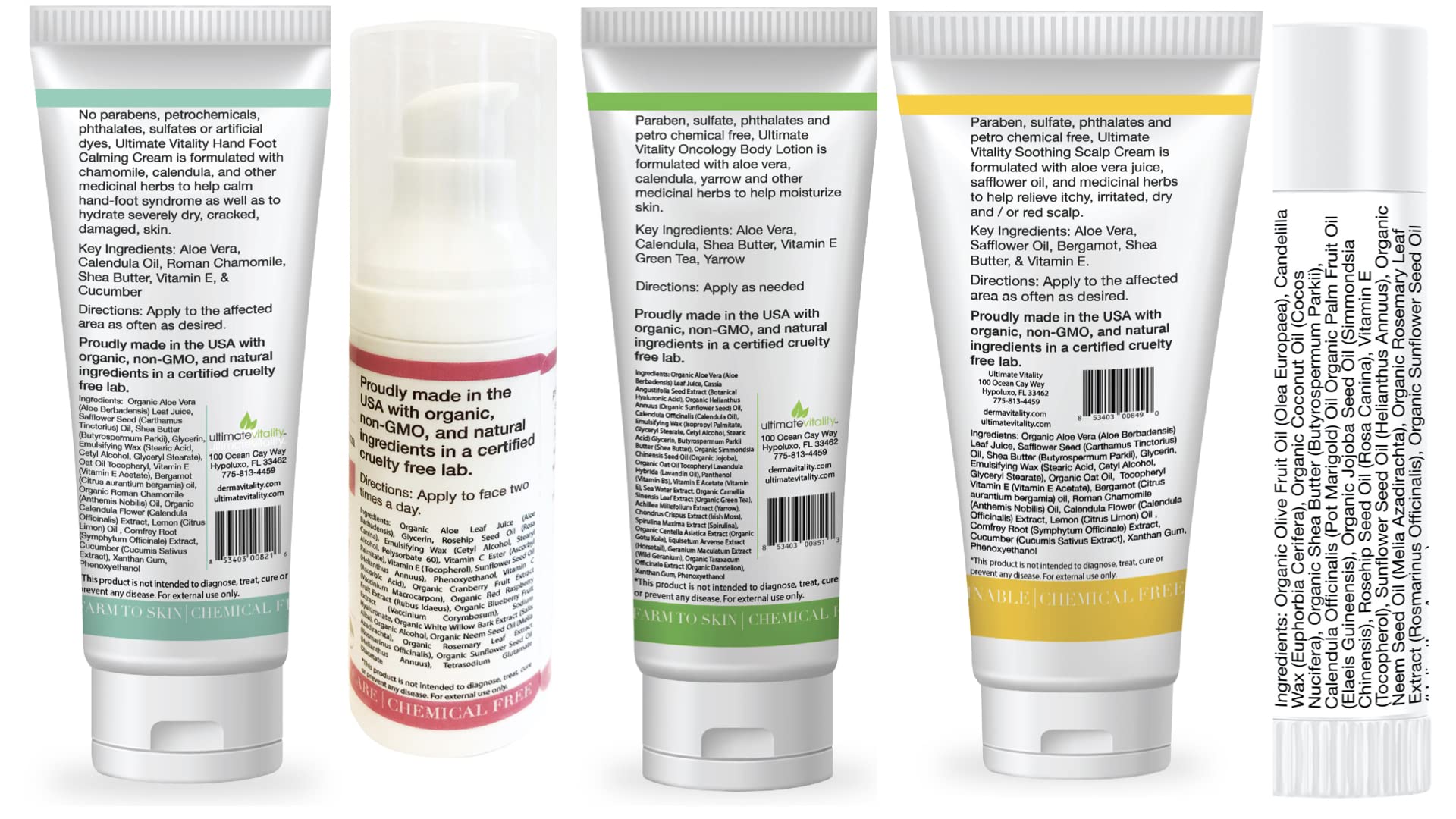 UltimateVitality Oncology Cream for Chemotherapy Patients - Natural Organic Skincare Gift Set for Cancer Care (Men & Women) | Soothes Dry Skin During Treatment, Perfect Chemo Care Package for Recovery Support