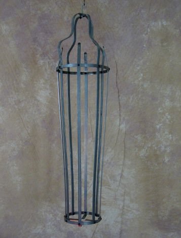 Iron Skeleton Cage - Medium Size 33 inch for Halloween Decorations, Cosplay Props, and Gothic Home Decor