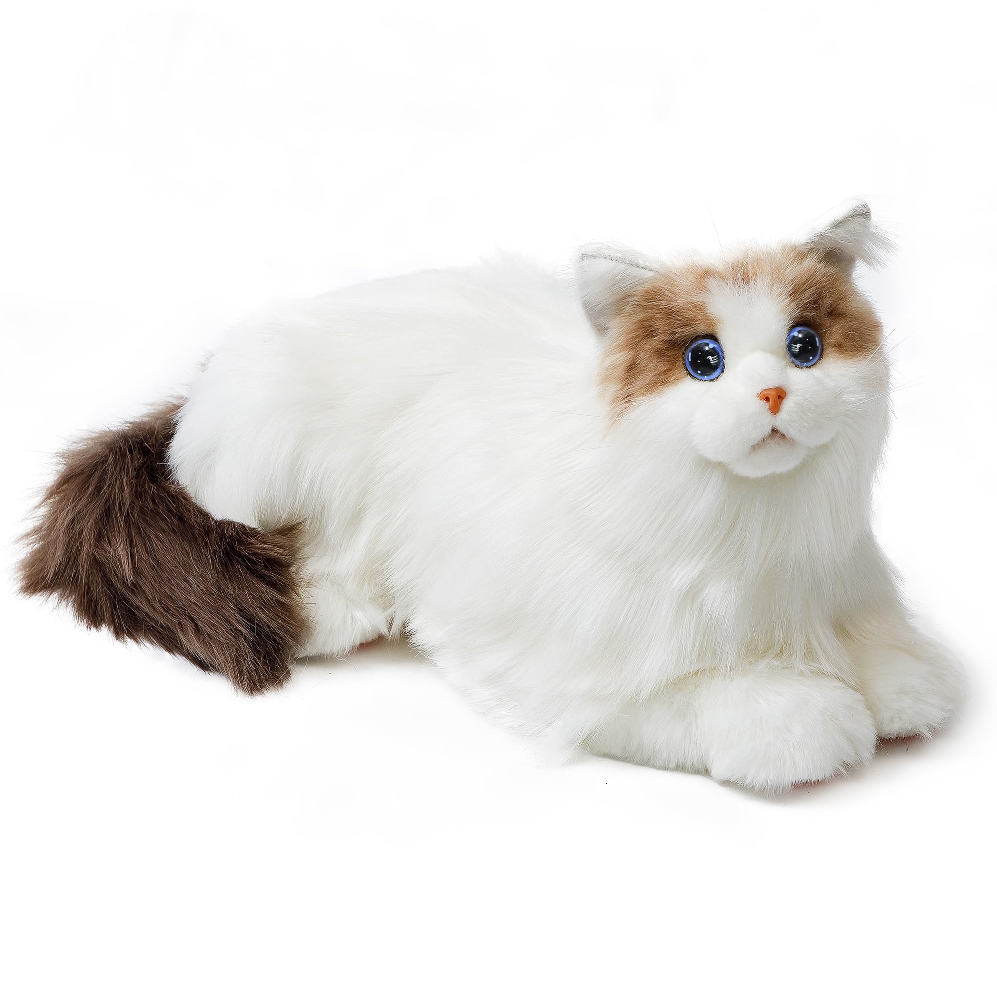 MetaCat Ragdoll - Interactive Companion Robot Cat with Voice Commands, Touch Sensors & Eye Animations - Realistic Lifelike Pet Toy for Kids & Adults - USB-C Rechargeable - Perfect for Therapy, Gifts & Home Companionship