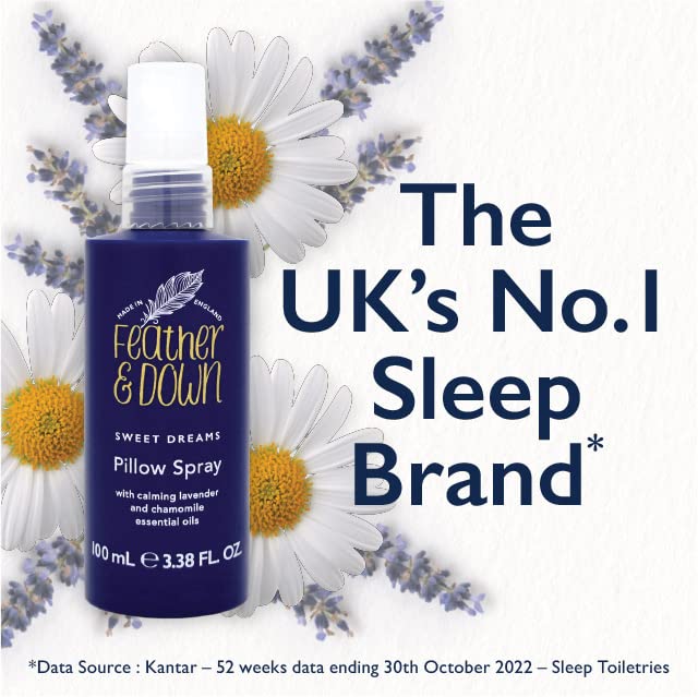 Premium Feather & Down Sleeping Bag Gift Set with Luxury Eye Mask, Sleep Balm, Pillow Spray & Shower Cream - Lavender & Chamomile Essential Oils for Relaxation | Vegan & Cruelty-Free | Perfect for Camping, Travel & Spa Nights at Home