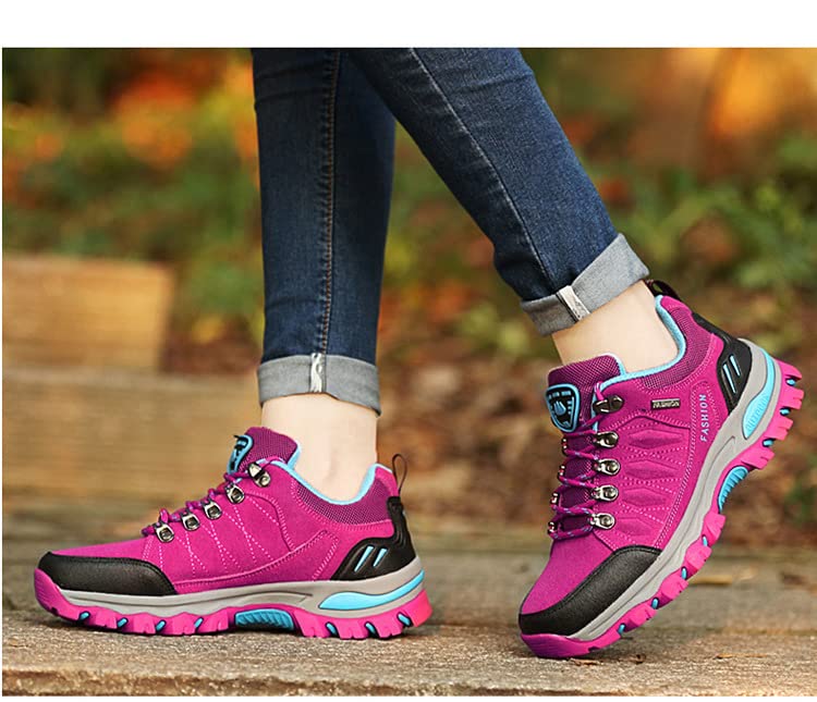 BORAMAX Women's Waterproof Hiking Sneakers - Lightweight Outdoor Climbing & Trekking Shoes for Trail Running & Adventure - Perfect for Hiking, Camping, and Mountain Climbing