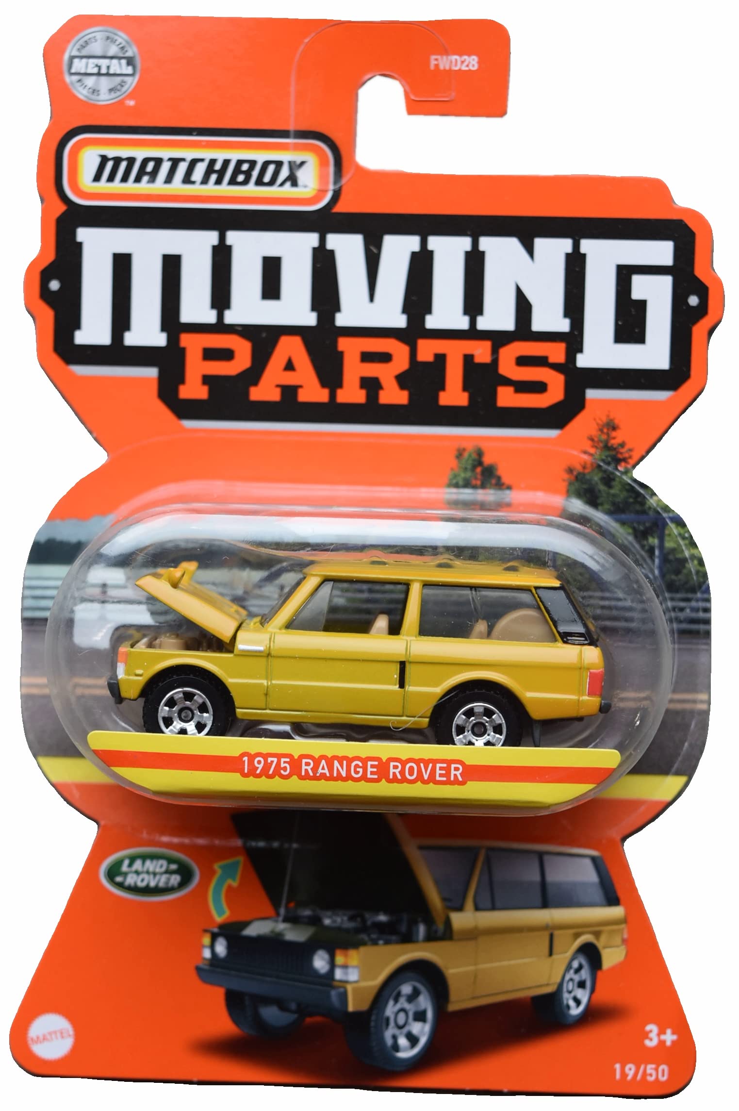 Matchbox 1975 Range Rover Diecast Car with Moving Parts - 1:64 Scale Collectible Model Toy Vehicle for Kids & Adults - Perfect for Display, Play, and Car Enthusiast Collections
