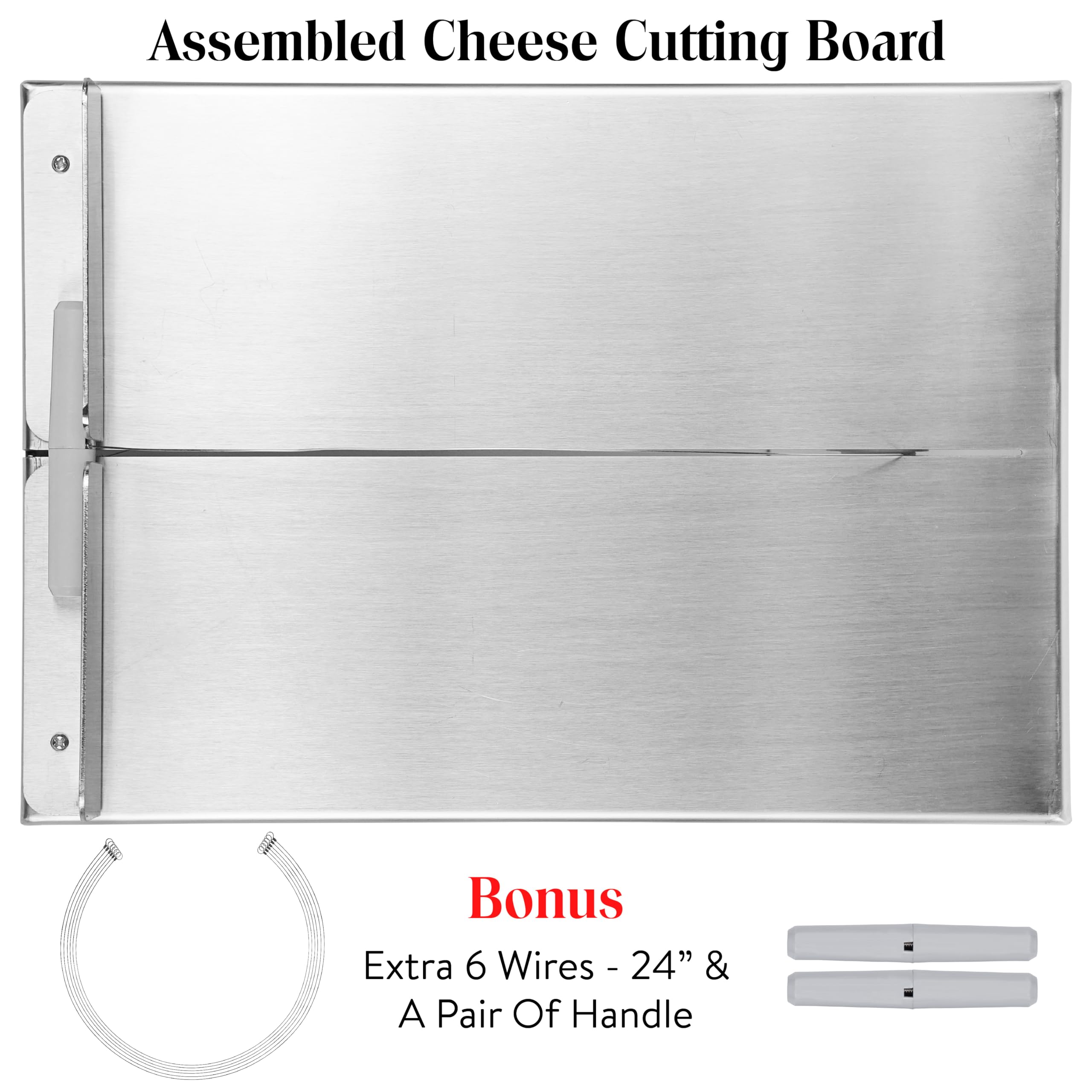 Premium Stainless Steel Cheese Cutting Board Set - 24