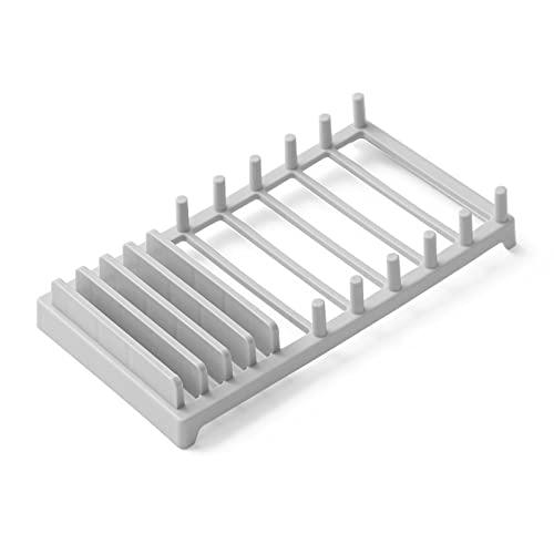 VALINK Stainless Steel Dish Drying Rack - Space Saving Kitchen Organizer with Pot Lid Holder & Utensil Drainer | Perfect for Small Kitchens, Countertop Storage & Dishwashing Organization