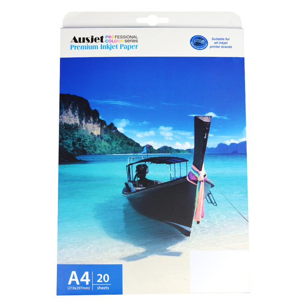 Premium 160gsm A4 Double-Sided Matte Photo Paper - 20 Sheets Pack for Professional Printing, Photo Albums & Art Projects
