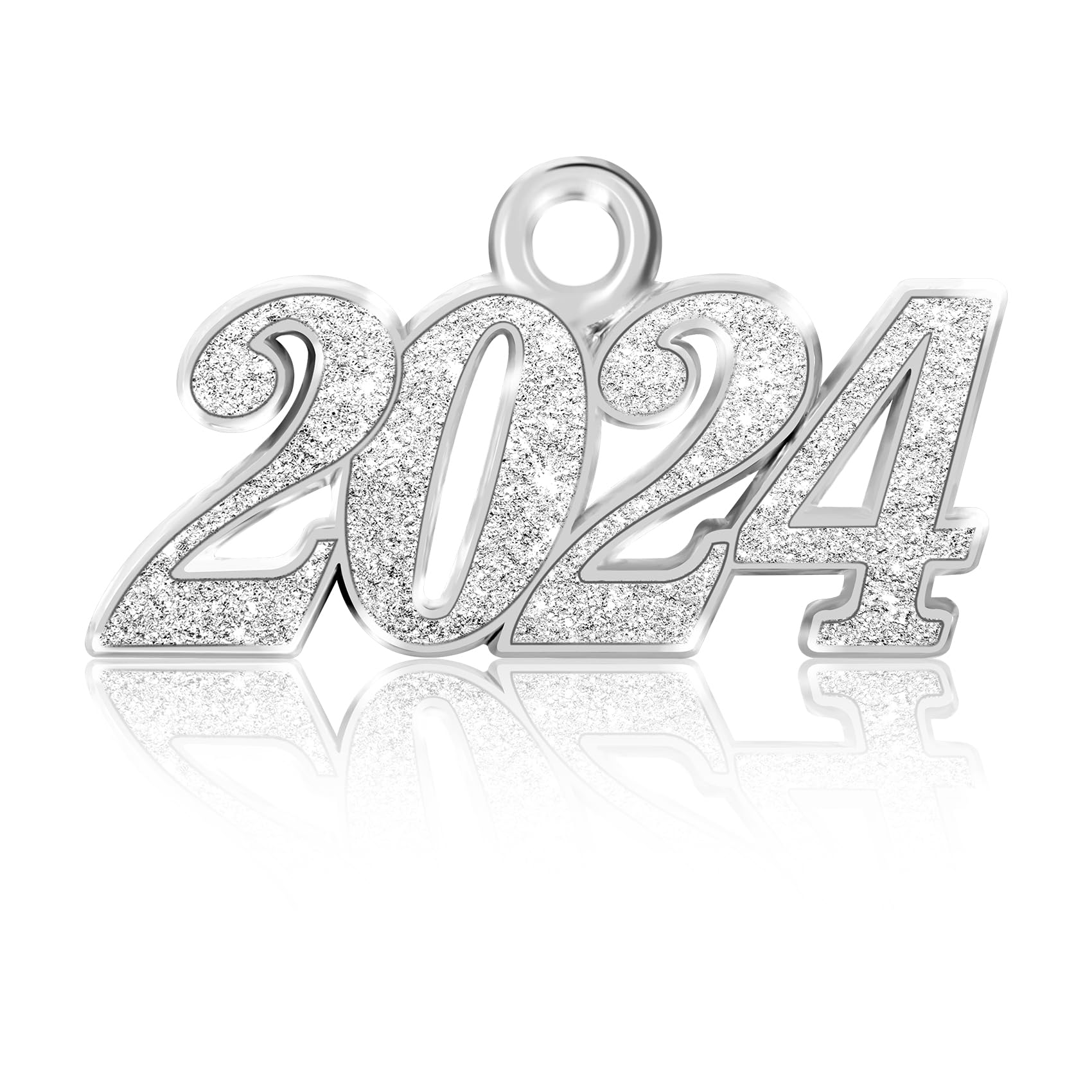 2024 Graduation Tassel with Silver Year Charm - Decorative Cap Tassel for High School & College Graduation Ceremonies - Perfect for Graduation Decor, Keepsakes & Photo Props