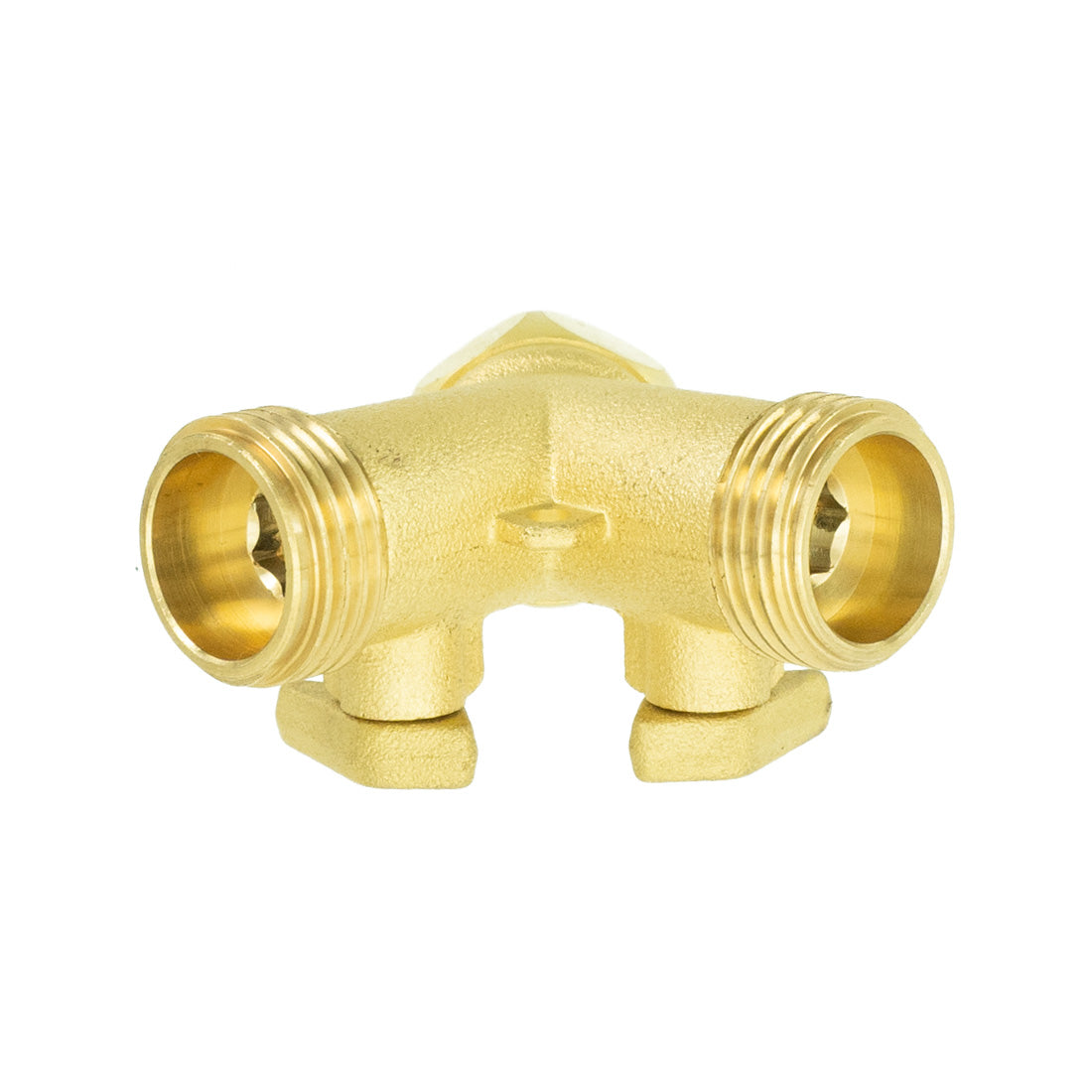 XERO Garden Hose Y Valve - Heavy Duty Brass Splitter Connector for Outdoor Watering, Irrigation & Car Washing - Perfect for Lawn, Garden, and Patio Use