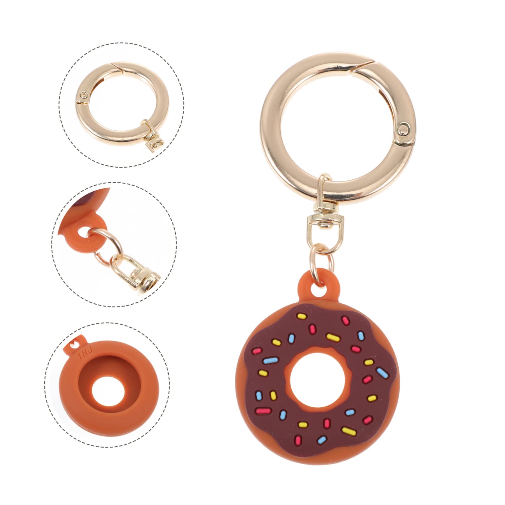 OSALADI AirTag Case - Anti-Lost Tracker Cover with Doughnut Shape Design, Anti-Scratch Protective Holder for Apple AirTag (Perfect for Keys, Luggage, Pets & Backpacks)