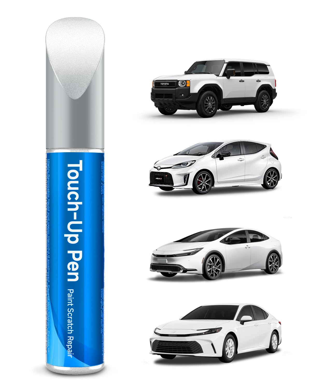 Toyota Touch Up Paint - 040 Super White/Ice Cap Exact Match for Car Scratch Repair | Perfect for Small Chips, Scratches & Dings on Doors, Bumpers & Hoods