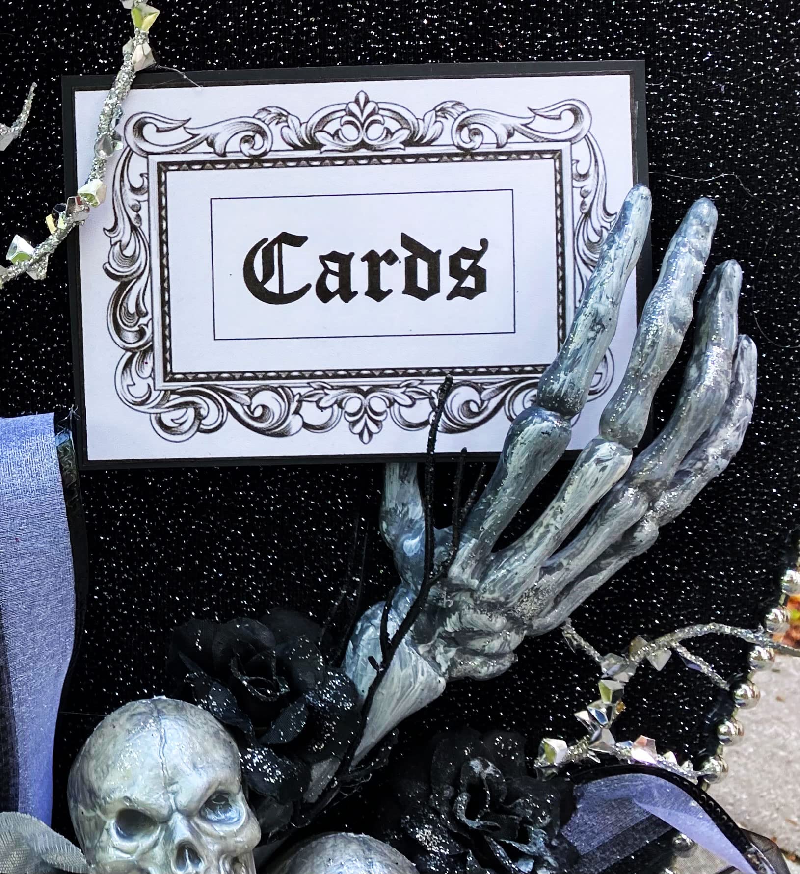 Personalized Coffin Wedding Card Box for Halloween - 