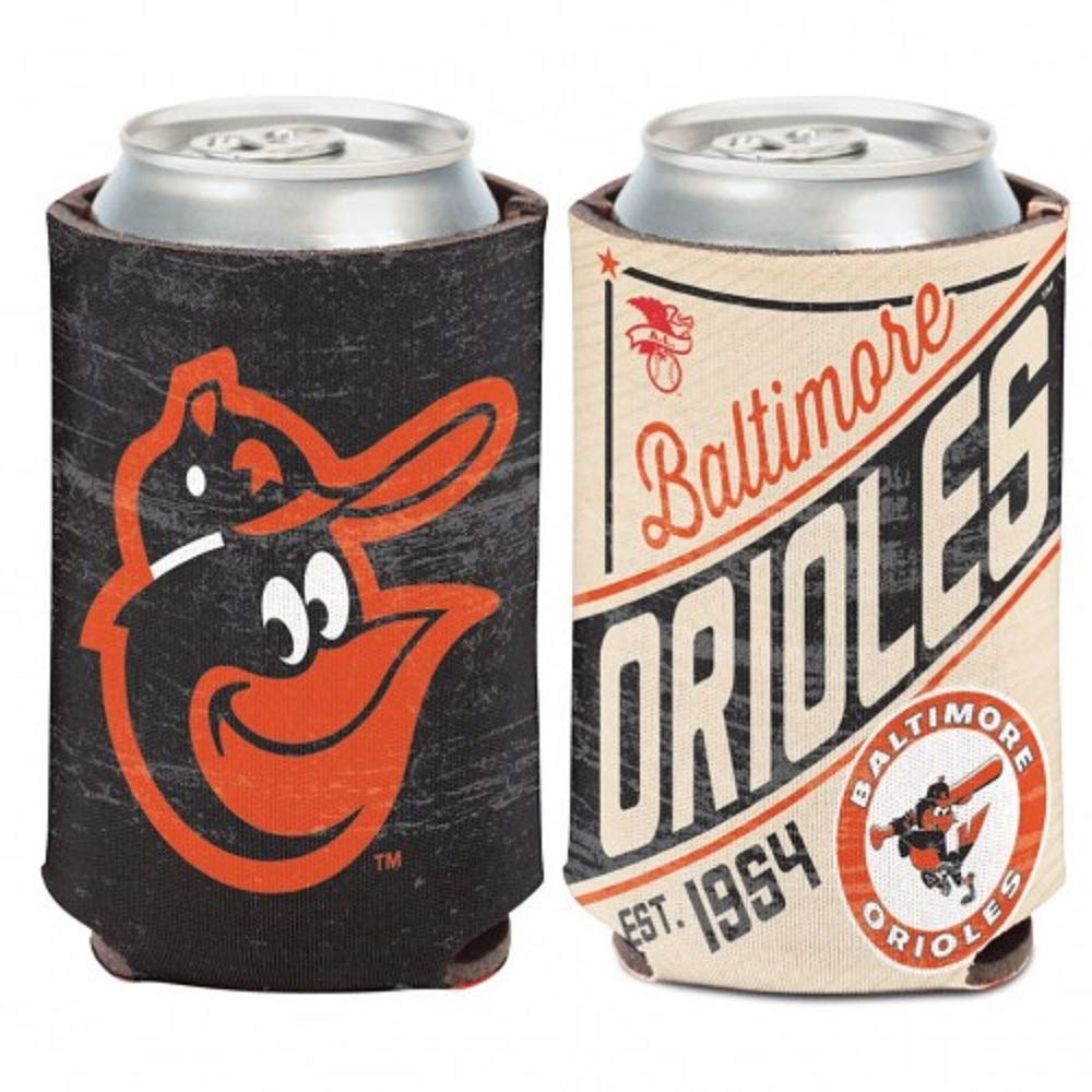 WinCraft Baltimore Orioles Vintage Design Insulated Can Cooler - Keep Your Drinks Cold at Baseball Games, Tailgates & BBQs