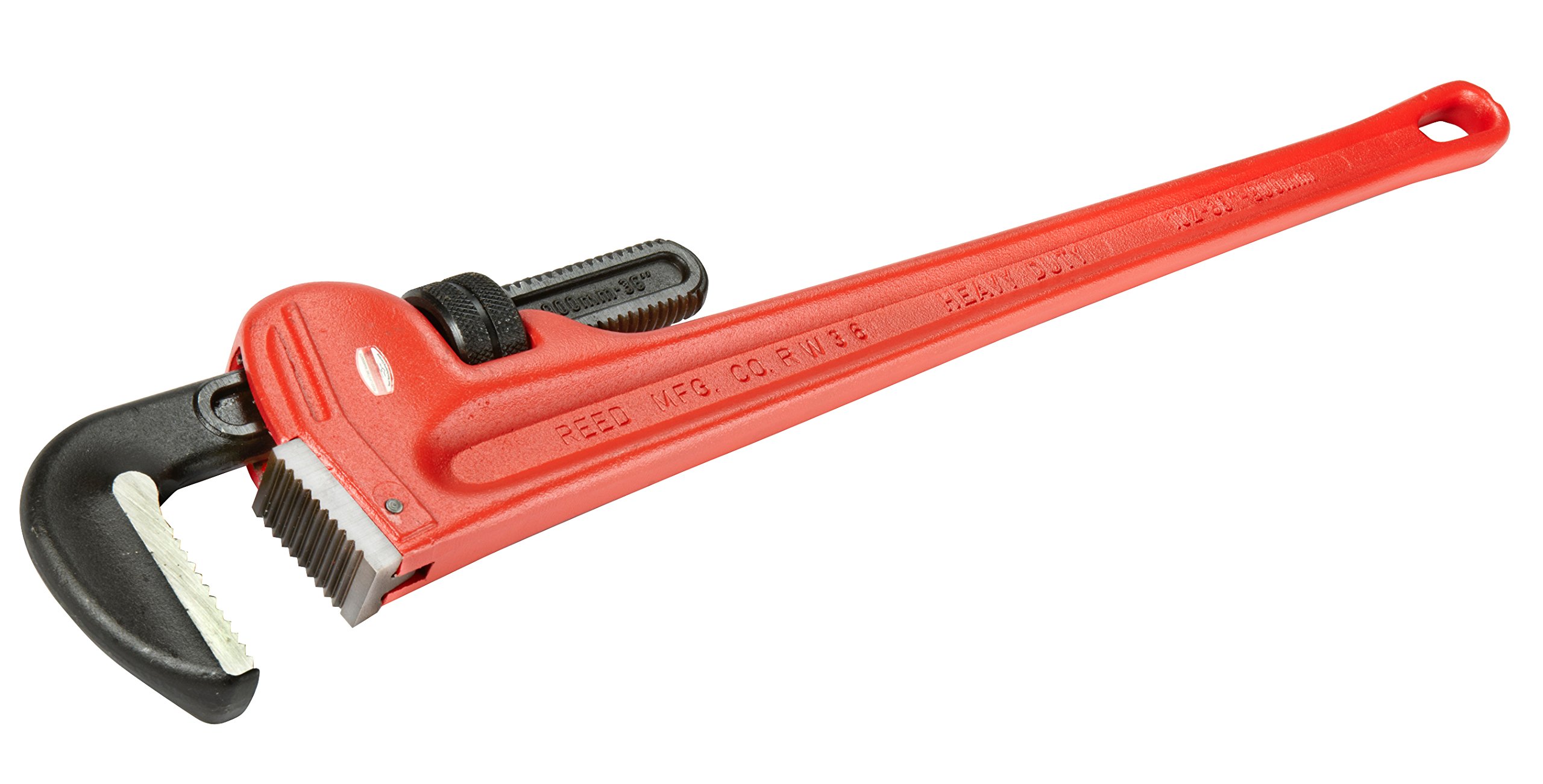 Reed RW24 24-Inch Heavy-Duty Steel Pipe Wrench - Professional Plumbing Tool for Tightening & Loosing Pipes - Ideal for Home Repairs, Plumbing Jobs & DIY Projects