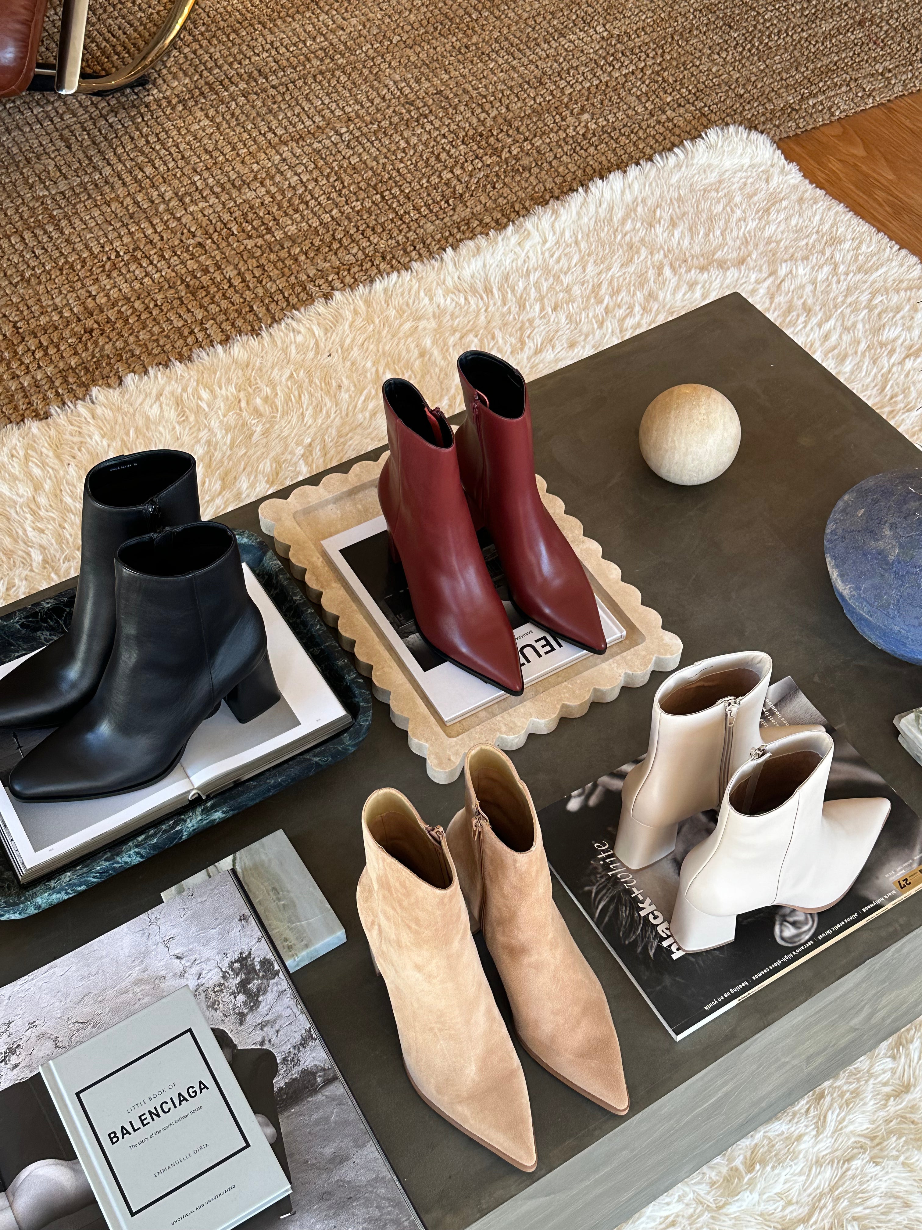 Premium Willing Women's Ankle Boots in Bone Leather - Stylish & Comfortable Fall/Winter Fashion for Casual Outings & Office Wear