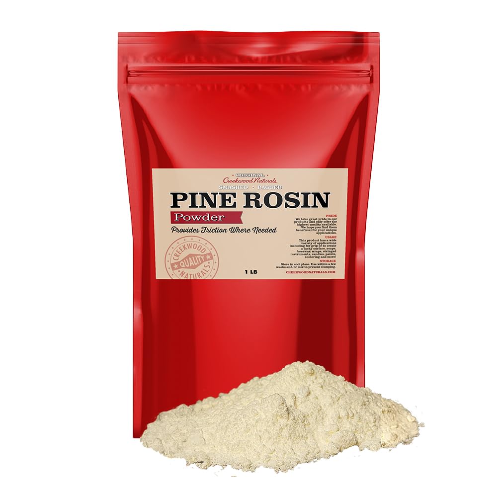 1 Lb Premium Pine Gum Rosin Powder - Creekwood Naturals | Ideal for Violin Bows, Ballet Shoes & DIY Crafts | Natural Adhesive for Musicians & Artists