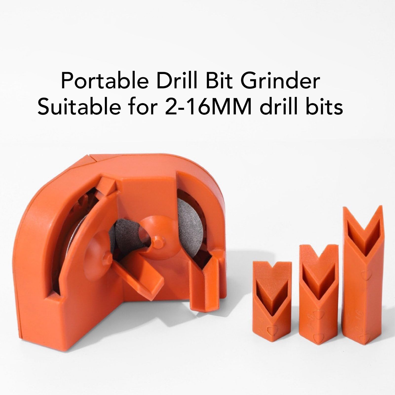 Professional Electric Drill Bit Sharpener - Multipurpose Grinder for All Drill Bits, Portable ABS Grinding Tool | Perfect for DIY, Woodworking & Metalworking Projects