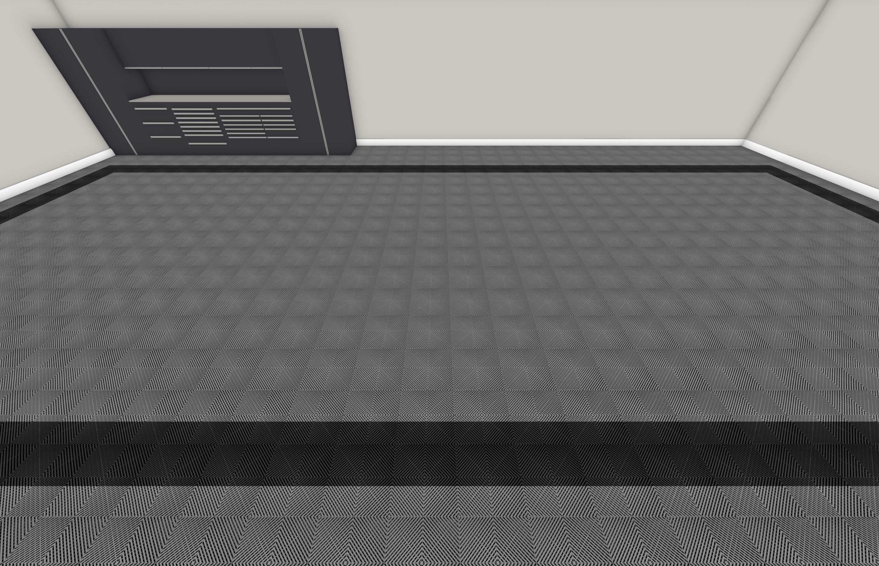 Swisstrax Modular Garage Floor Tiles - 4 Car Garage Flooring Solution - Durable & Easy to Install for Home Garage, Workshop, and Car Showroom