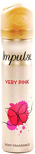 Impulse Body Spray for Women - Very Pink Floral Fragrance (2 x 75ml) | Long-Lasting Perfume Mist for Daily Use, Gym, Work & Date Night