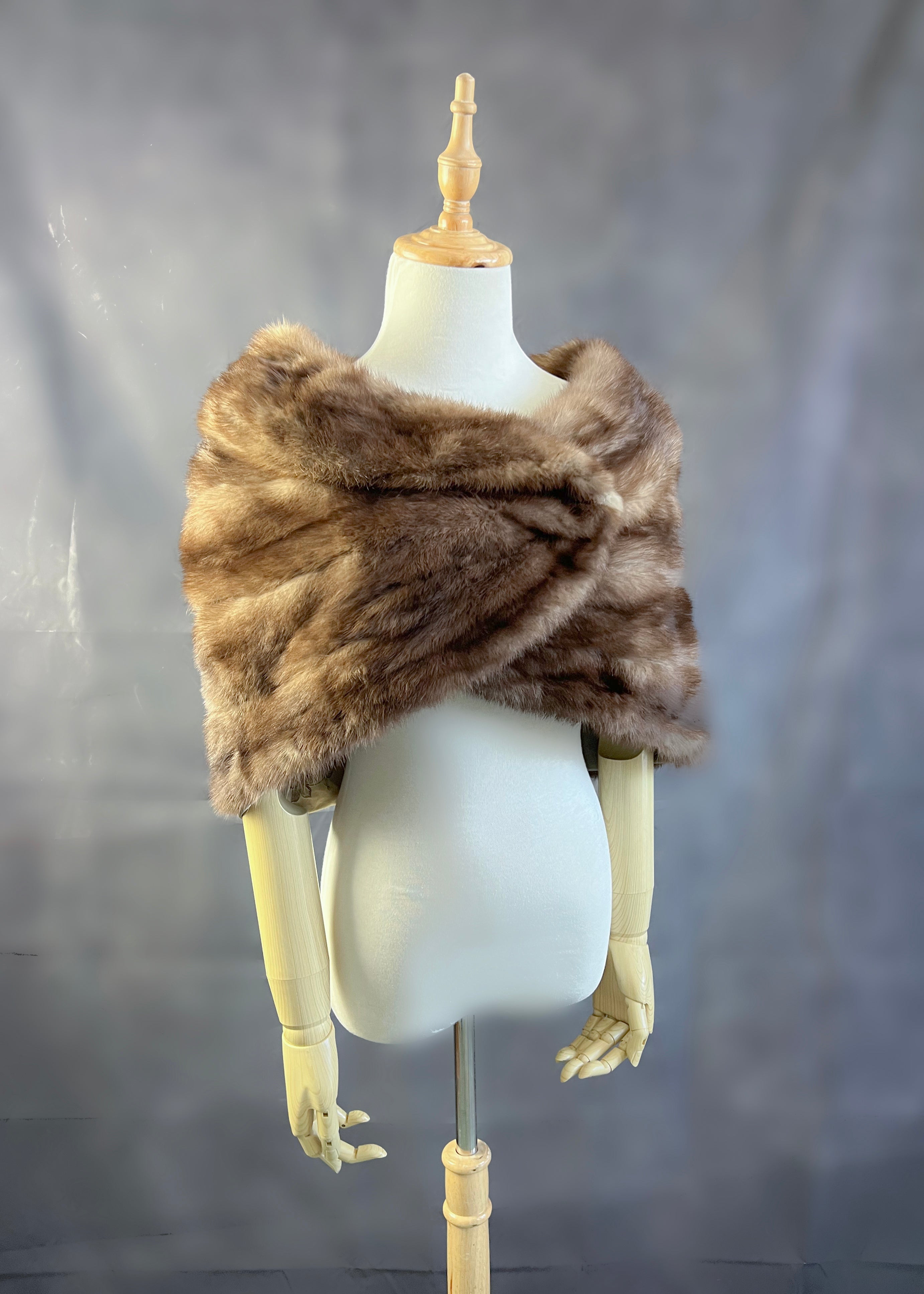 Luxury Real Mink Fur Wrap - Soft & Warm Mink08 Shawl for Women | Perfect for Weddings, Evening Gala & Winter Fashion