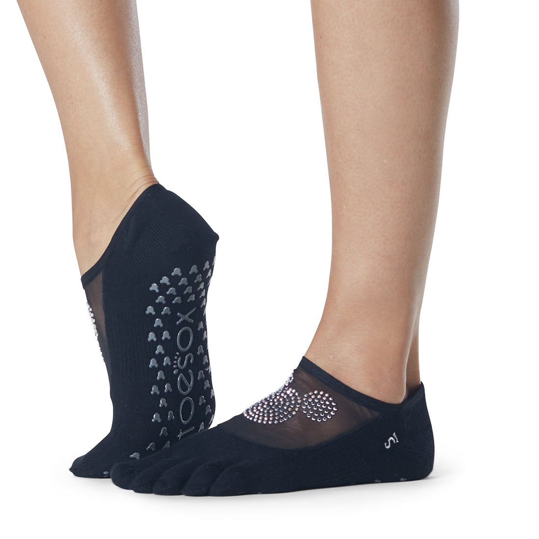 Disney Luna Grip Socks by ToeSox - Non-Slip Yoga Socks for Pilates, Barre & Dance - Perfect for Workouts, Studio Classes & Home Fitness