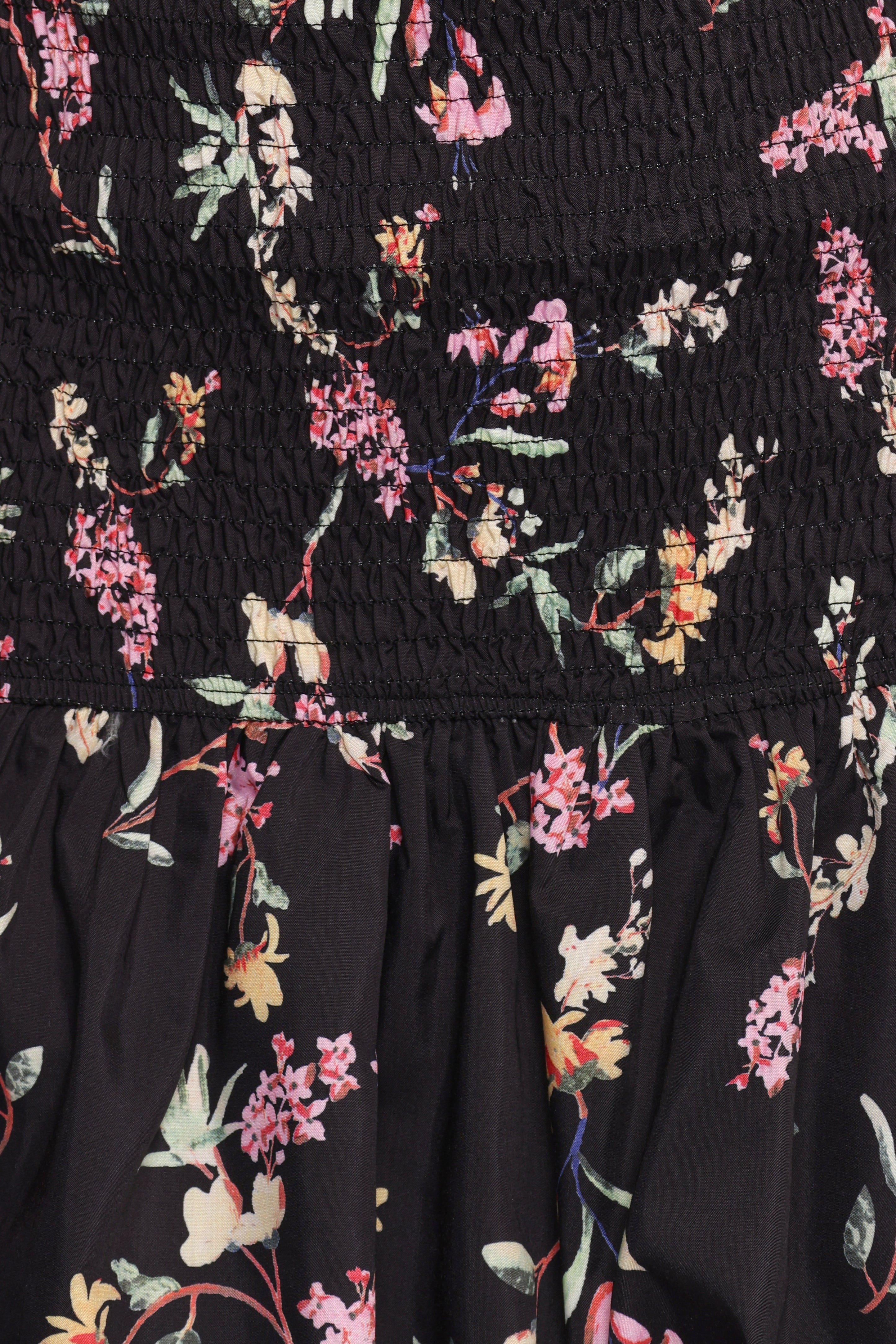 Lewis Mini Dress - Black Floral Print Summer Dress for Women | Perfect for Parties, Dates & Casual Outings