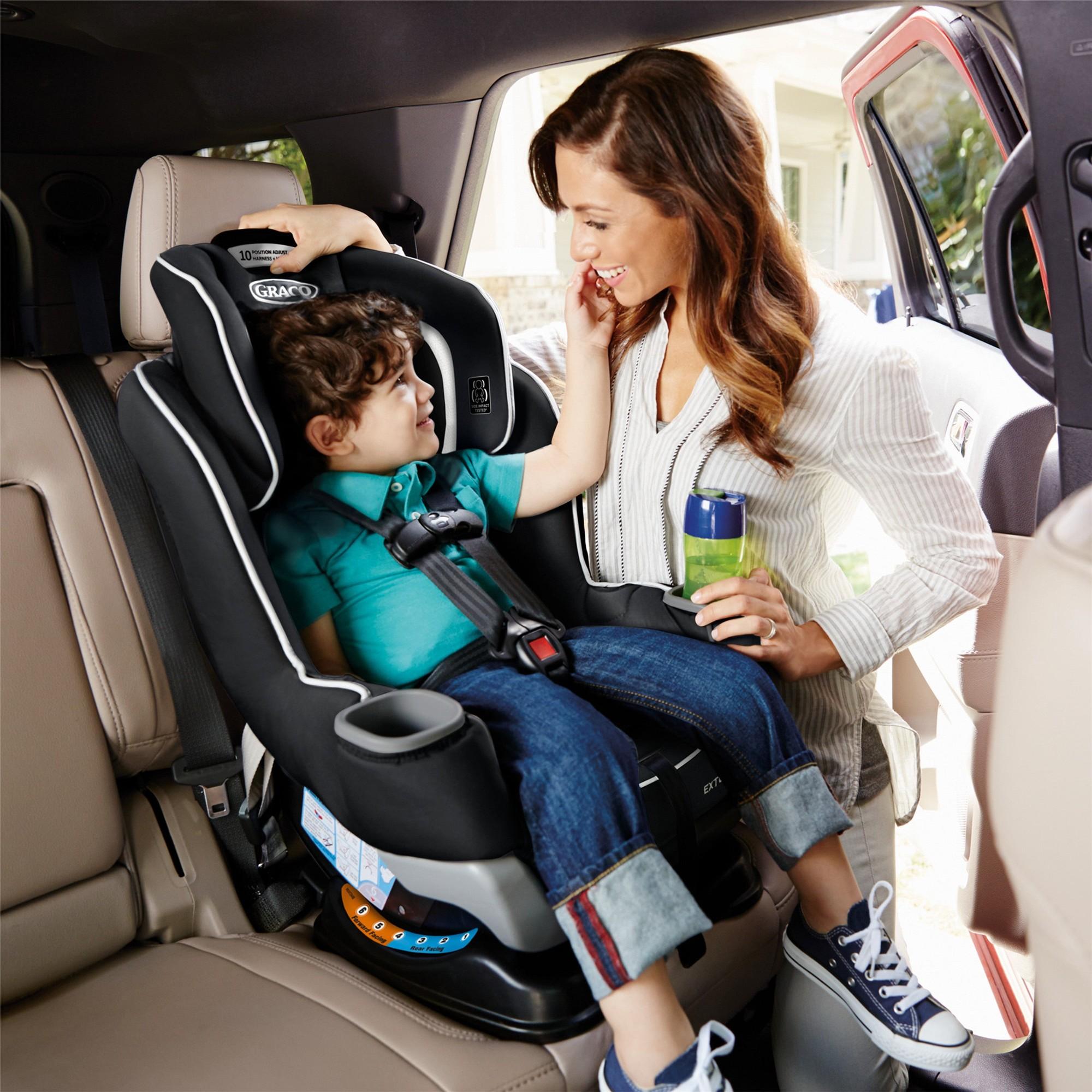 Graco Extend2Fit Convertible Car Seat - 3-in-1 Rear Facing, Forward Facing & Booster Seat with Extended Rear-Facing for Kids 4-120 lbs - Perfect for Travel, Daily Commute & Family Road Trips