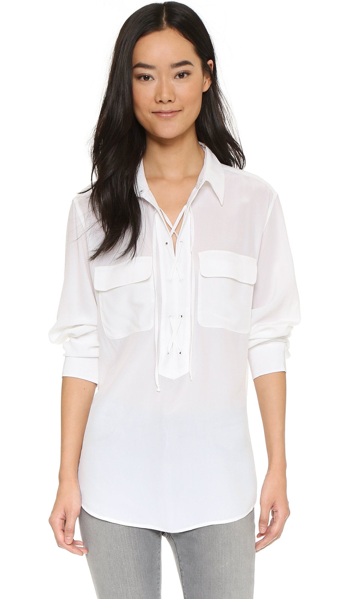 EQUIPMENT Women's Knox Blouse - Elegant Silk Shirt for Work & Evening Wear | Office to Dinner Outfit | Perfect for Business Casual & Special Occasions