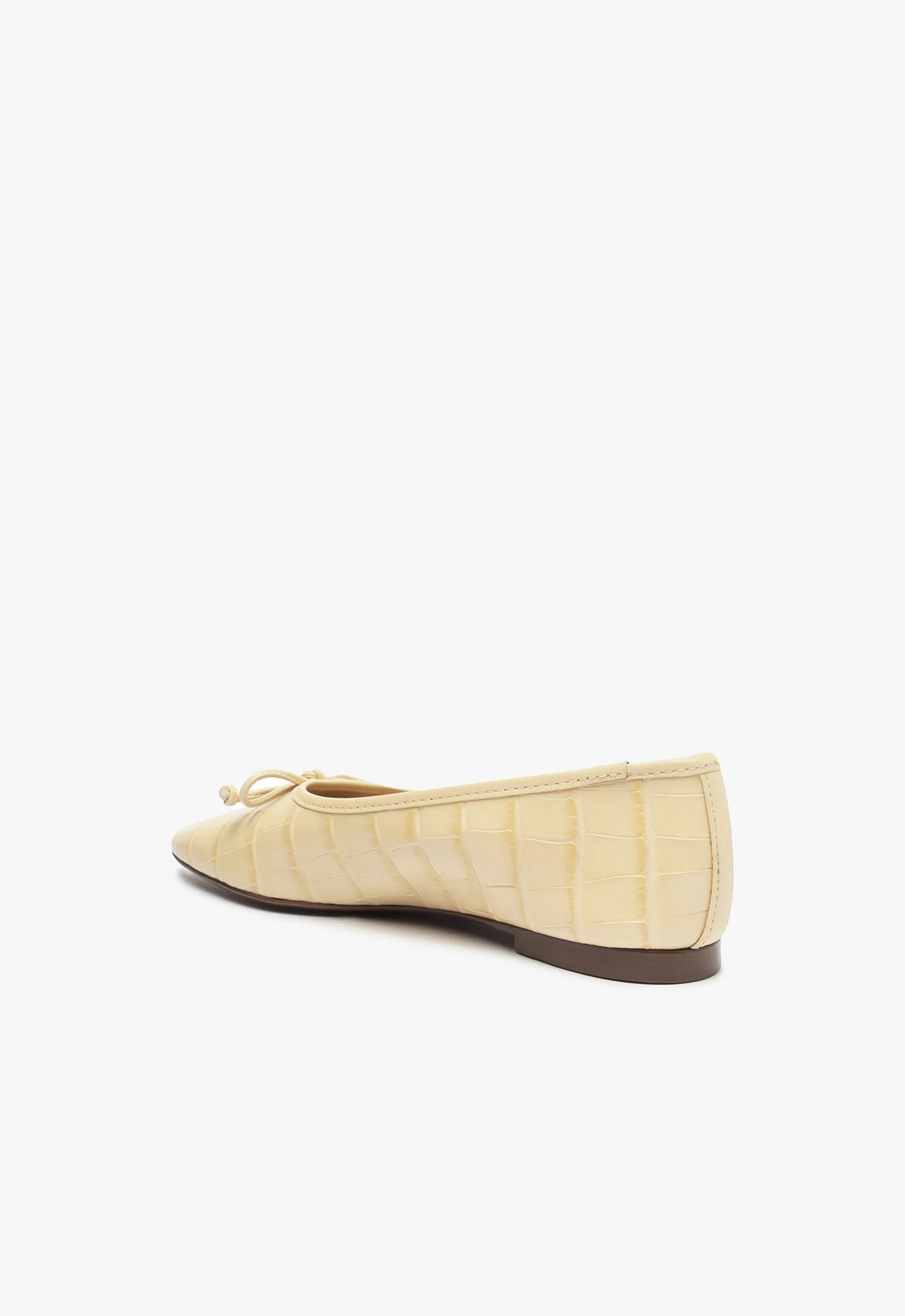 Arissa Genuine Leather Flat Shoes for Women - Crocodile Embossed Comfortable Slip-On Loafers - Perfect for Office, Casual Wear & Travel