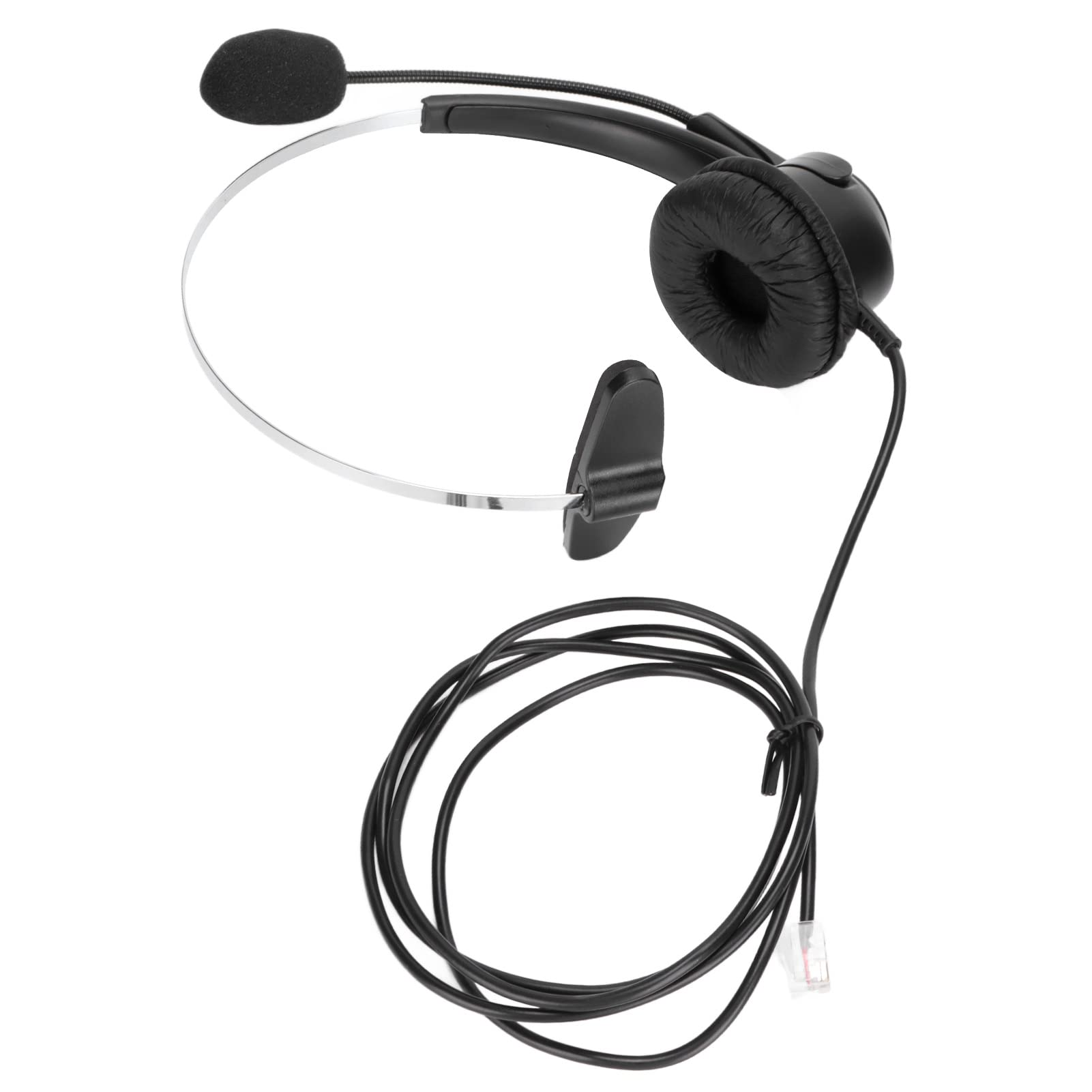 Noise Cancelling Telephone Headset 150 Ohm - Comfortable Office Headset for Landline Phones, Ideal for Call Centers & Remote Work