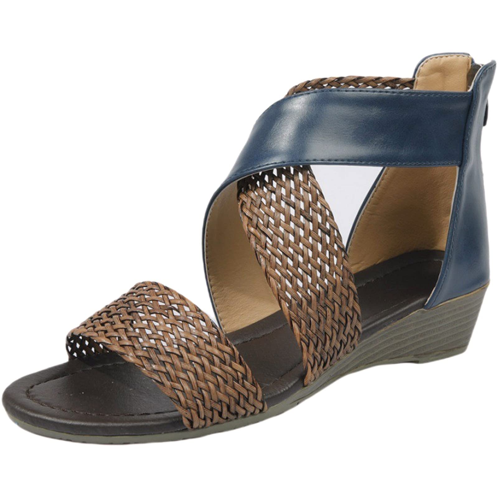 Vintage Women's Sandals - Breathable Slip-On Mule Slippers for Indoor & Outdoor Use | Comfortable House Shoes, Beach Walking, Summer Casual Wear