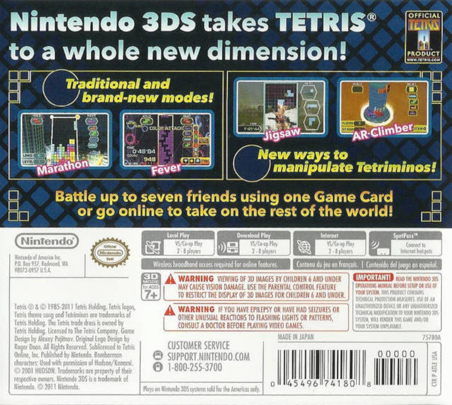 Used Tetris Axis 3DS Video Games - Classic Puzzle Game for Nintendo 3DS - Perfect for Travel, Commuting & Family Game Nights