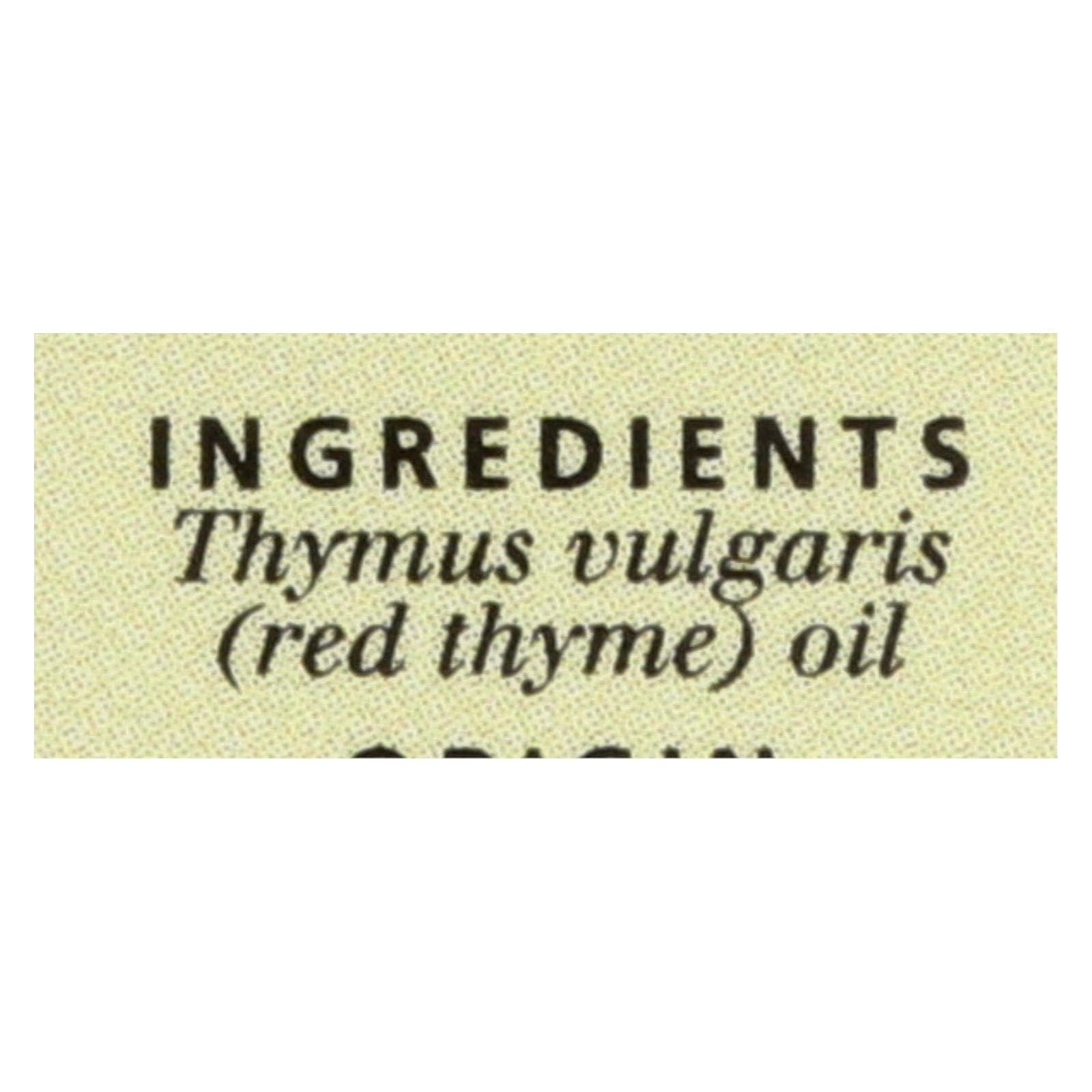 Aura Cacia Essential Oil - Thyme Red 100% Pure for Aromatherapy, Massage & DIY Skincare | USDA Organic Certified